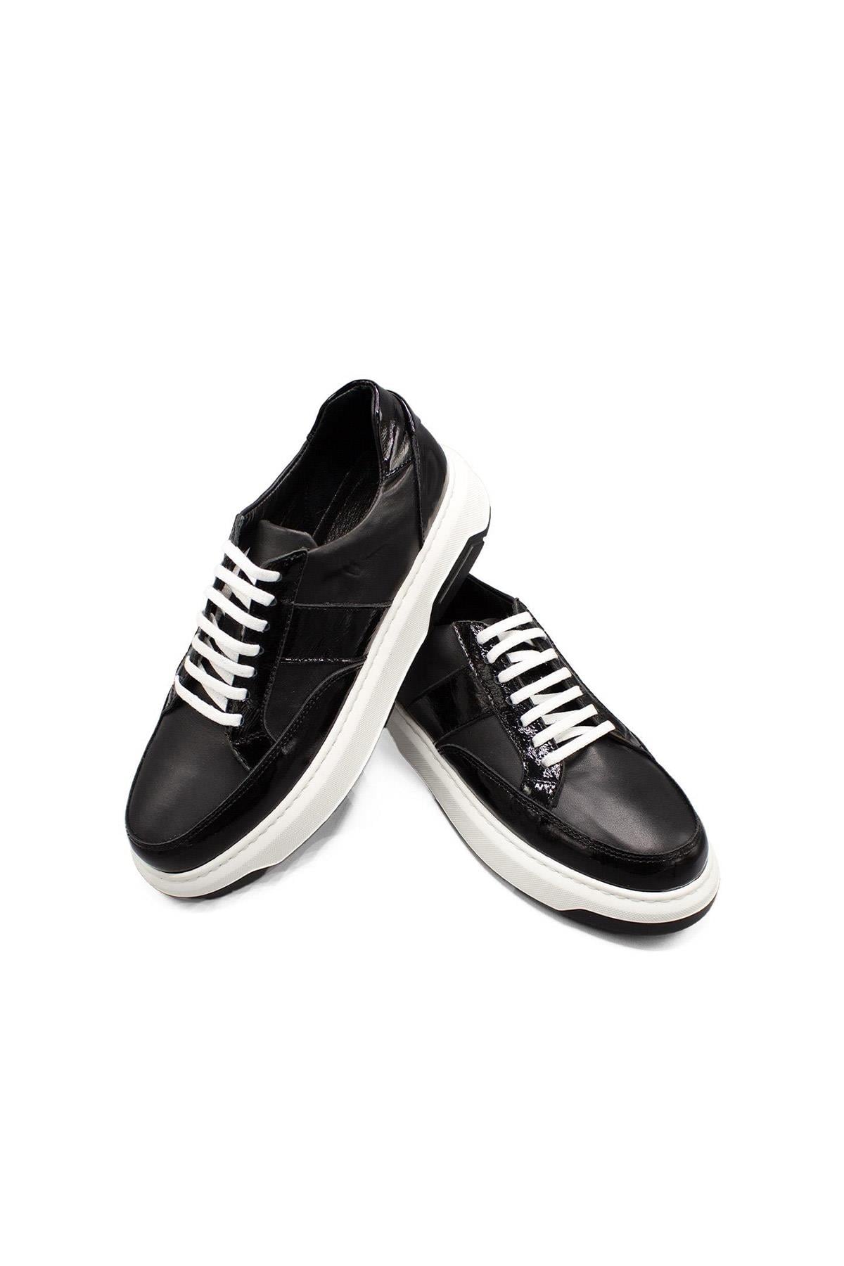 Erkek Sneaker Hakiki Deri Ayakkabı 031Y24E5788