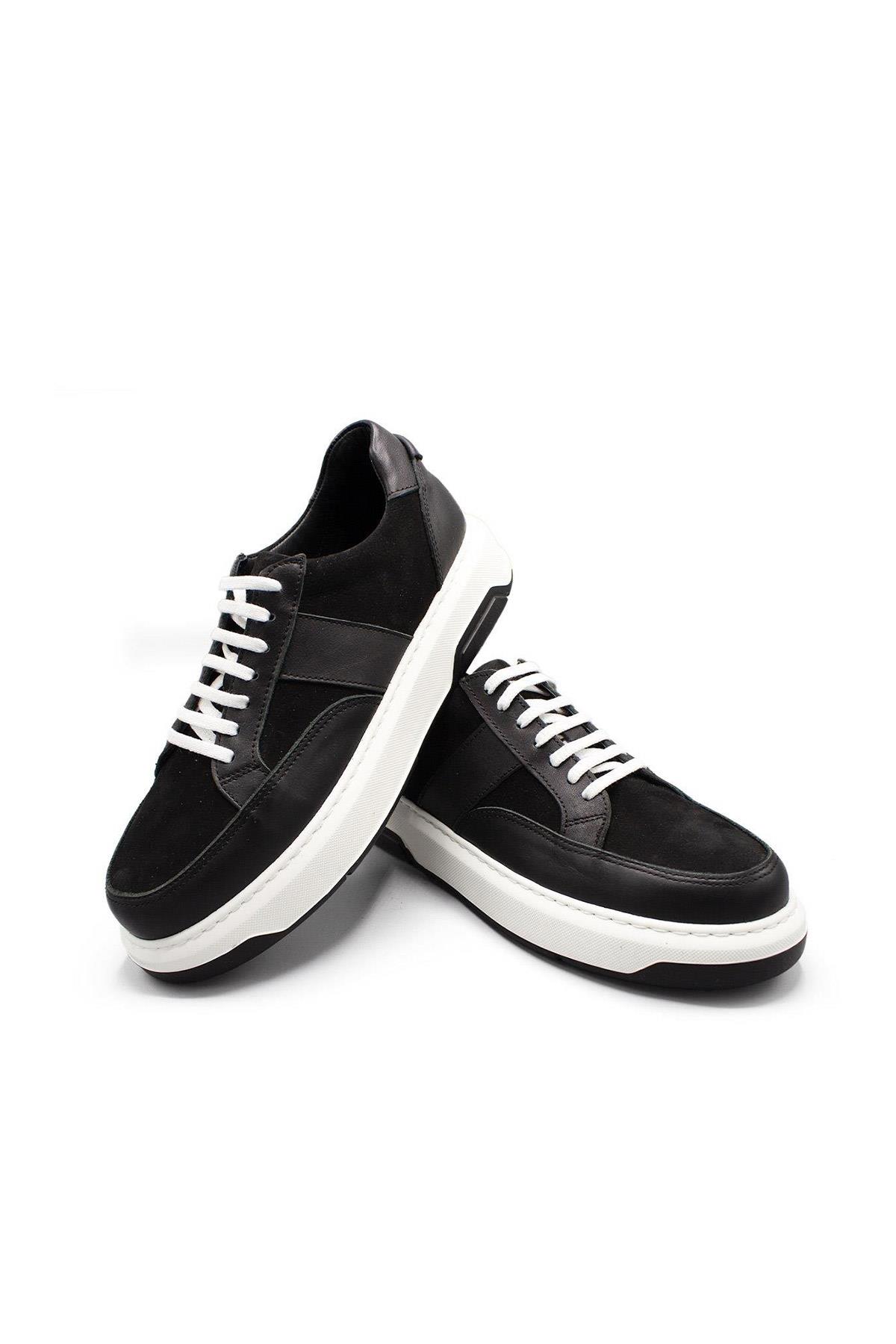 Erkek Sneaker Hakiki Deri Ayakkabı 031Y24E5788