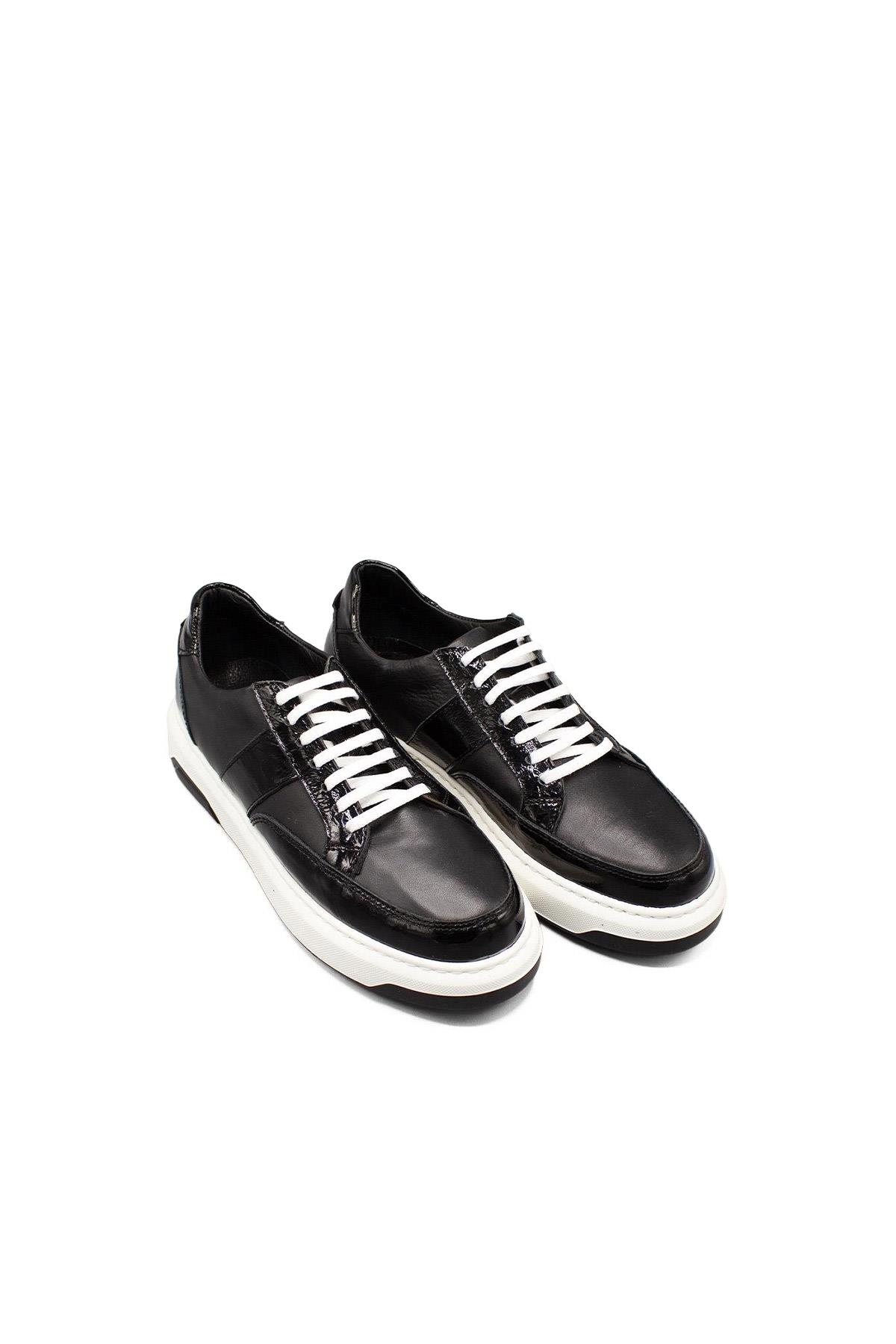 Erkek Sneaker Hakiki Deri Ayakkabı 031Y24E5788
