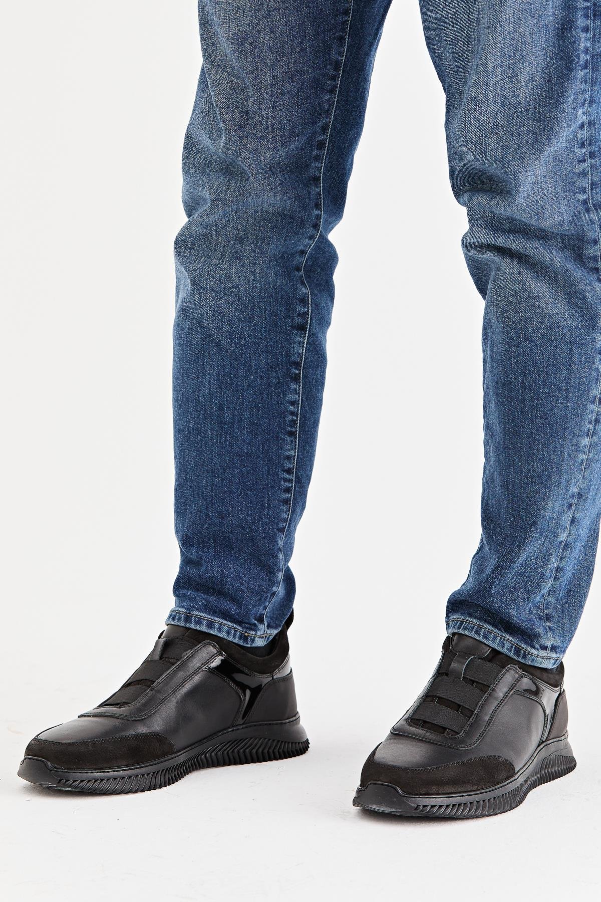 Erkek Sneaker Hakiki Deri Ayakkabı 075Y22E40622