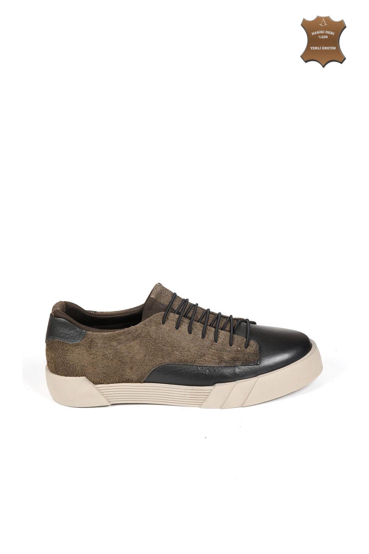 Erkek Sneaker  Hakiki Deri Ayakkabı 075Y22E40609