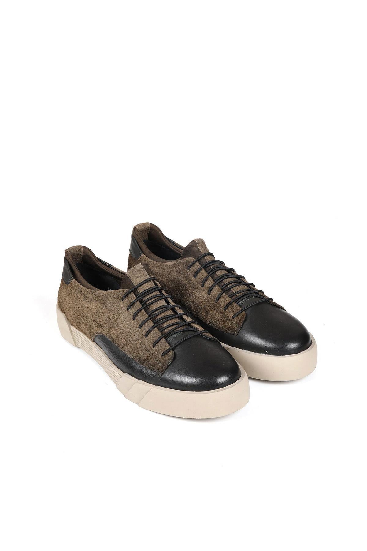 Erkek Sneaker  Hakiki Deri Ayakkabı 075Y22E40609