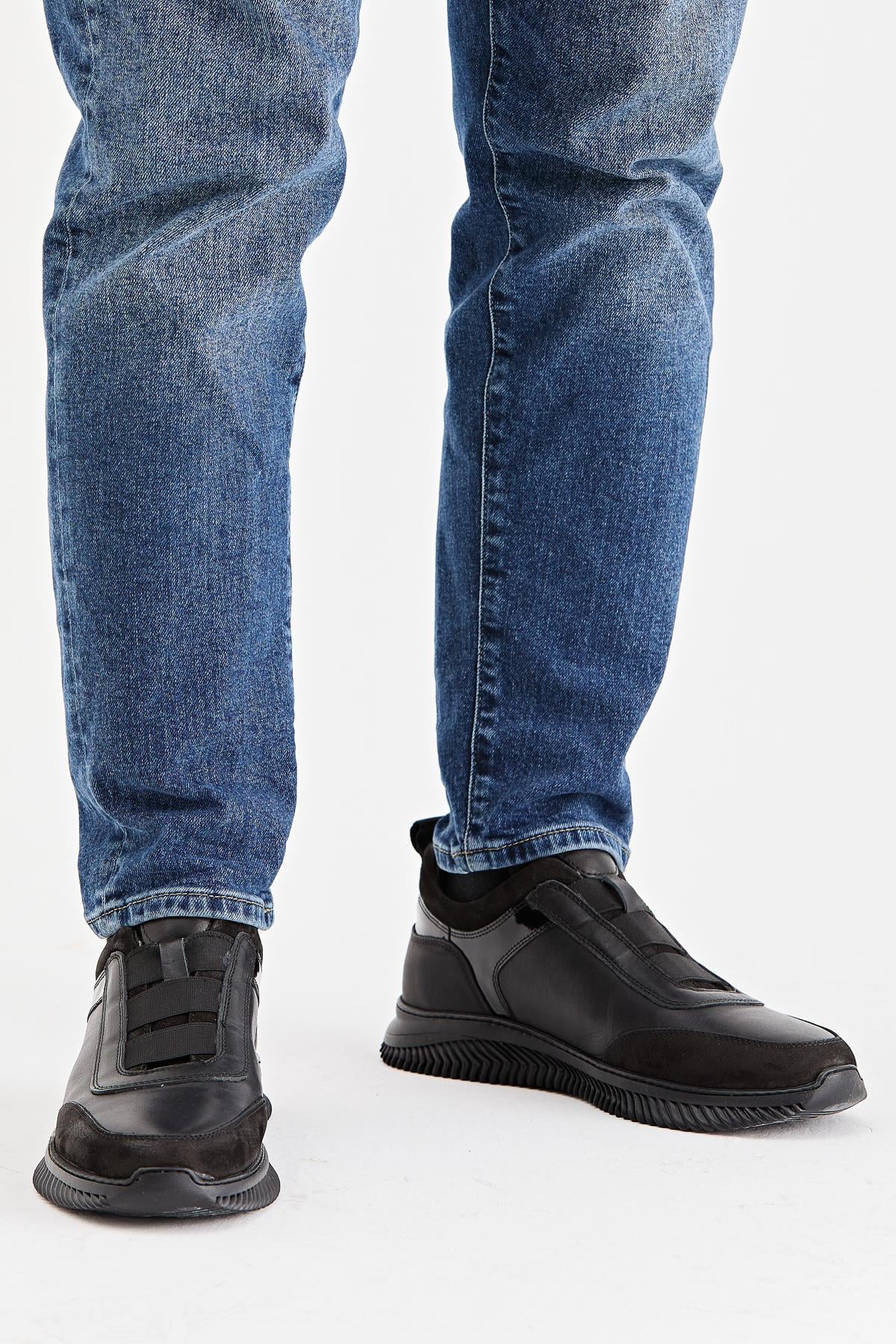 Erkek Sneaker Hakiki Deri Ayakkabı 075Y22E40622