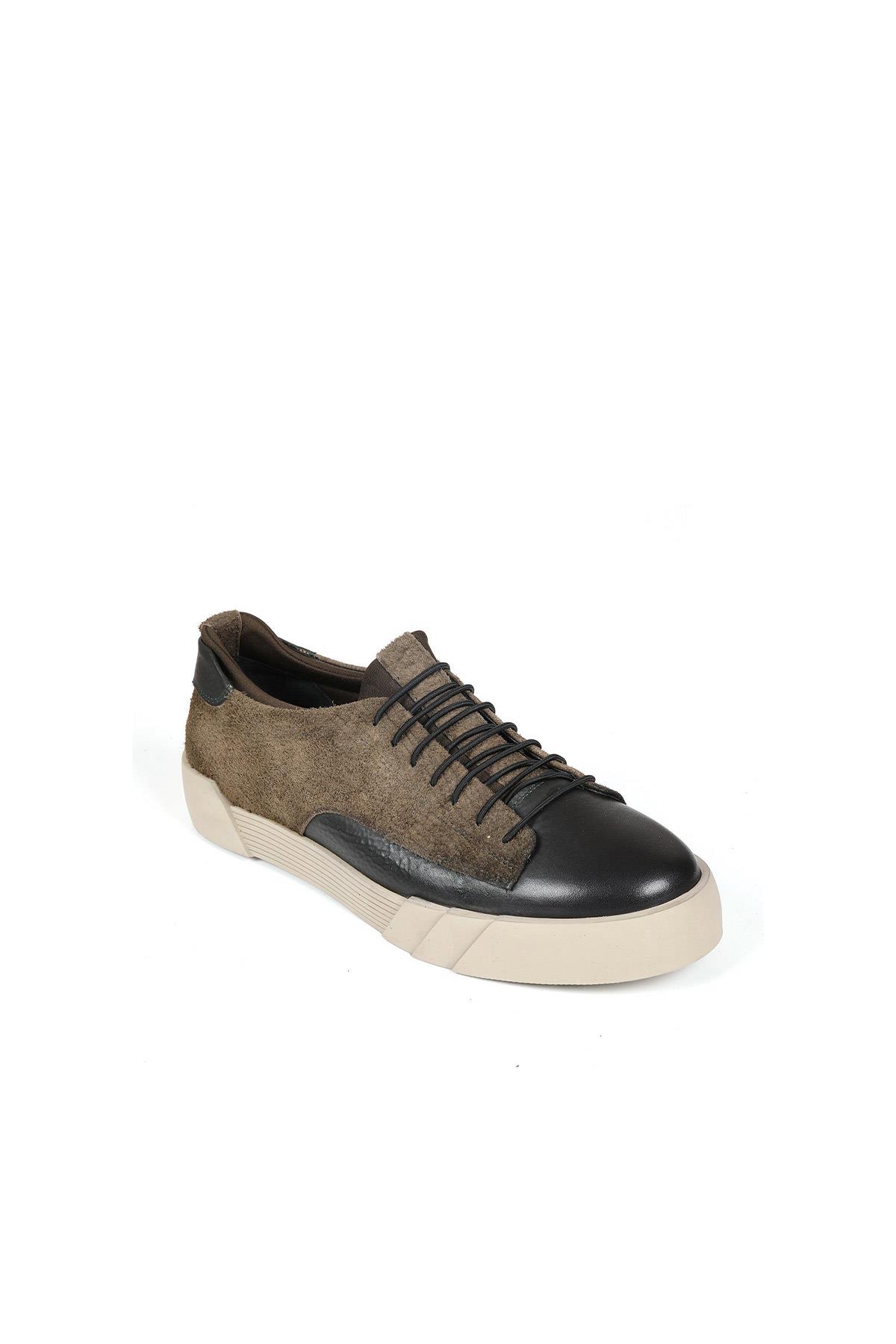 Erkek Sneaker  Hakiki Deri Ayakkabı 075Y22E40609