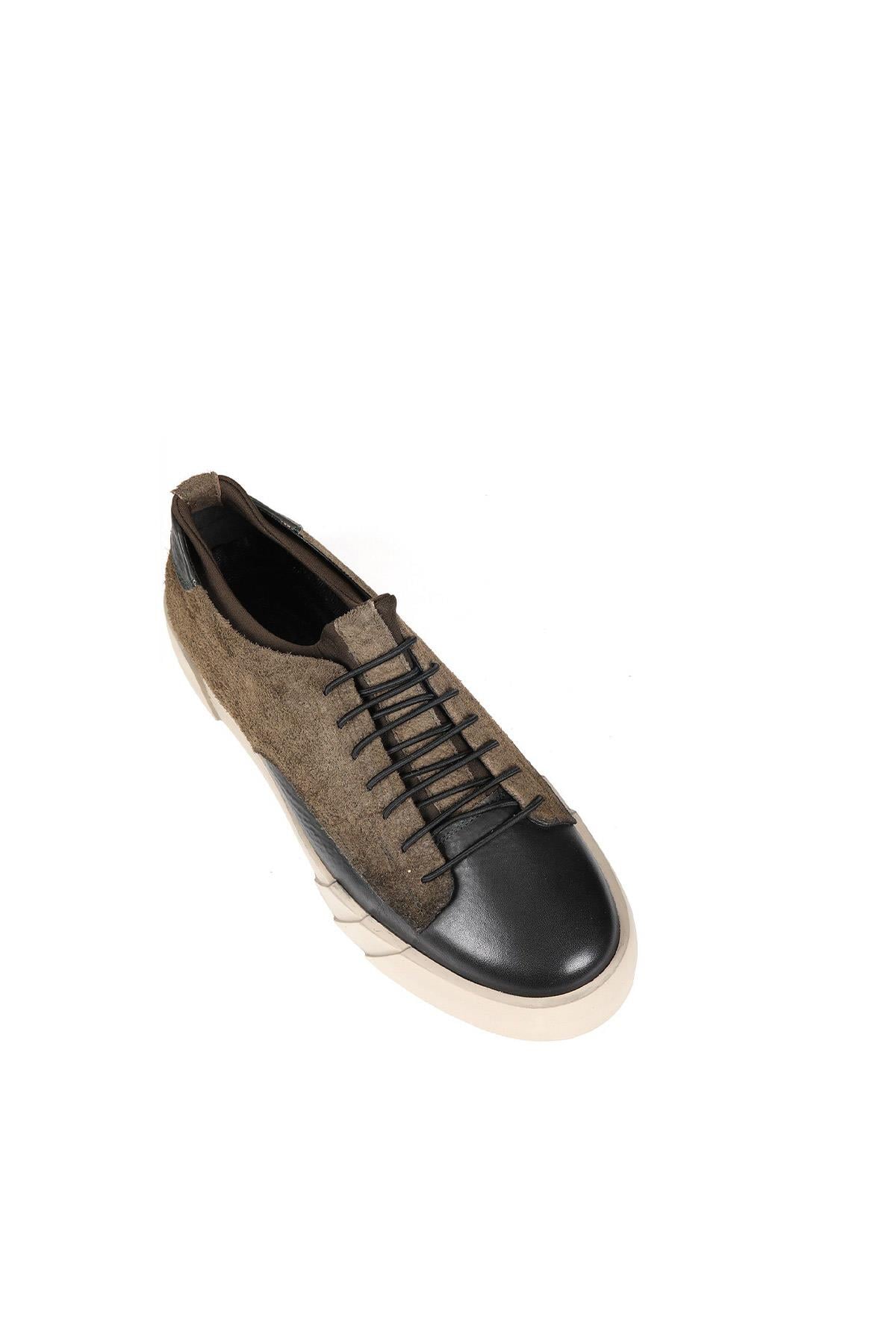 Erkek Sneaker  Hakiki Deri Ayakkabı 075Y22E40609