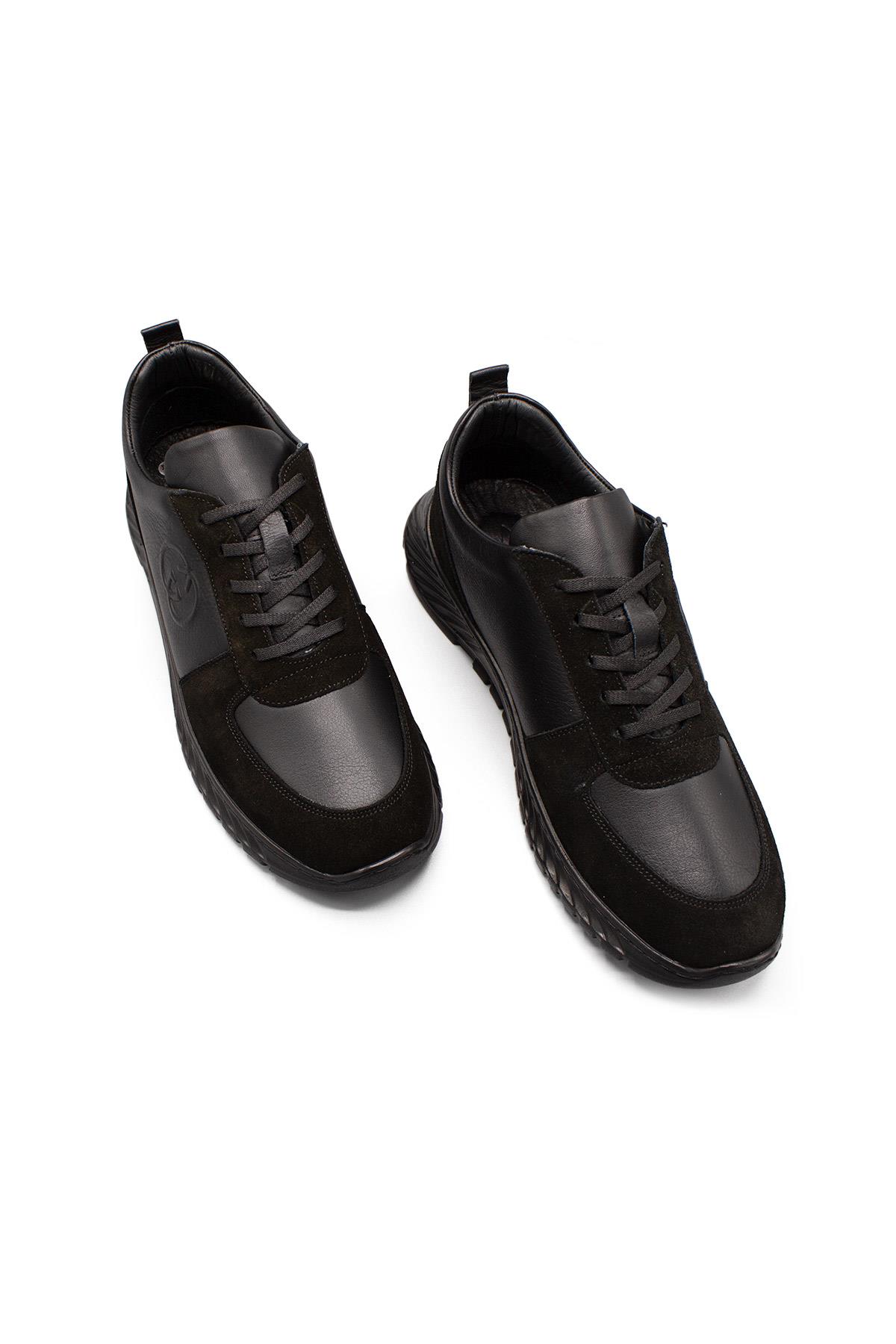 Erkek Sneaker Hakiki Deri Ayakkabı 082Y24E40722