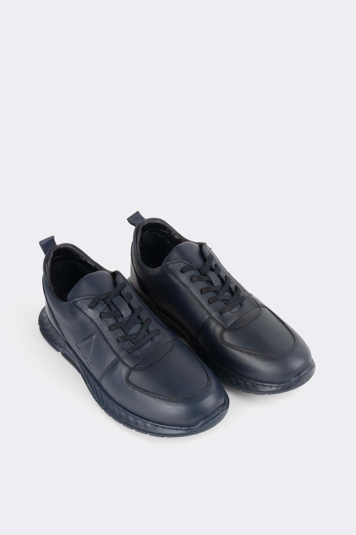 Erkek  Sneaker Hakiki Deri Ayakkabı 082Y23K40700