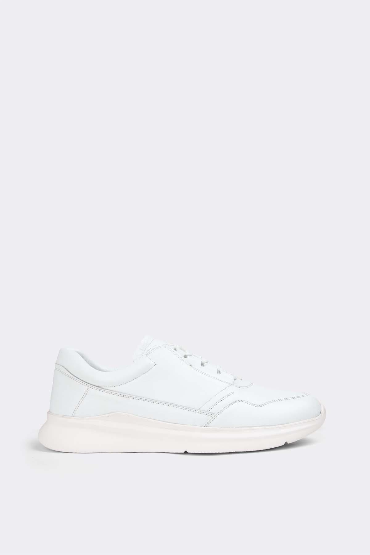 Erkek Sneaker Hakiki Deri Ayakkabı 082Y24E40711