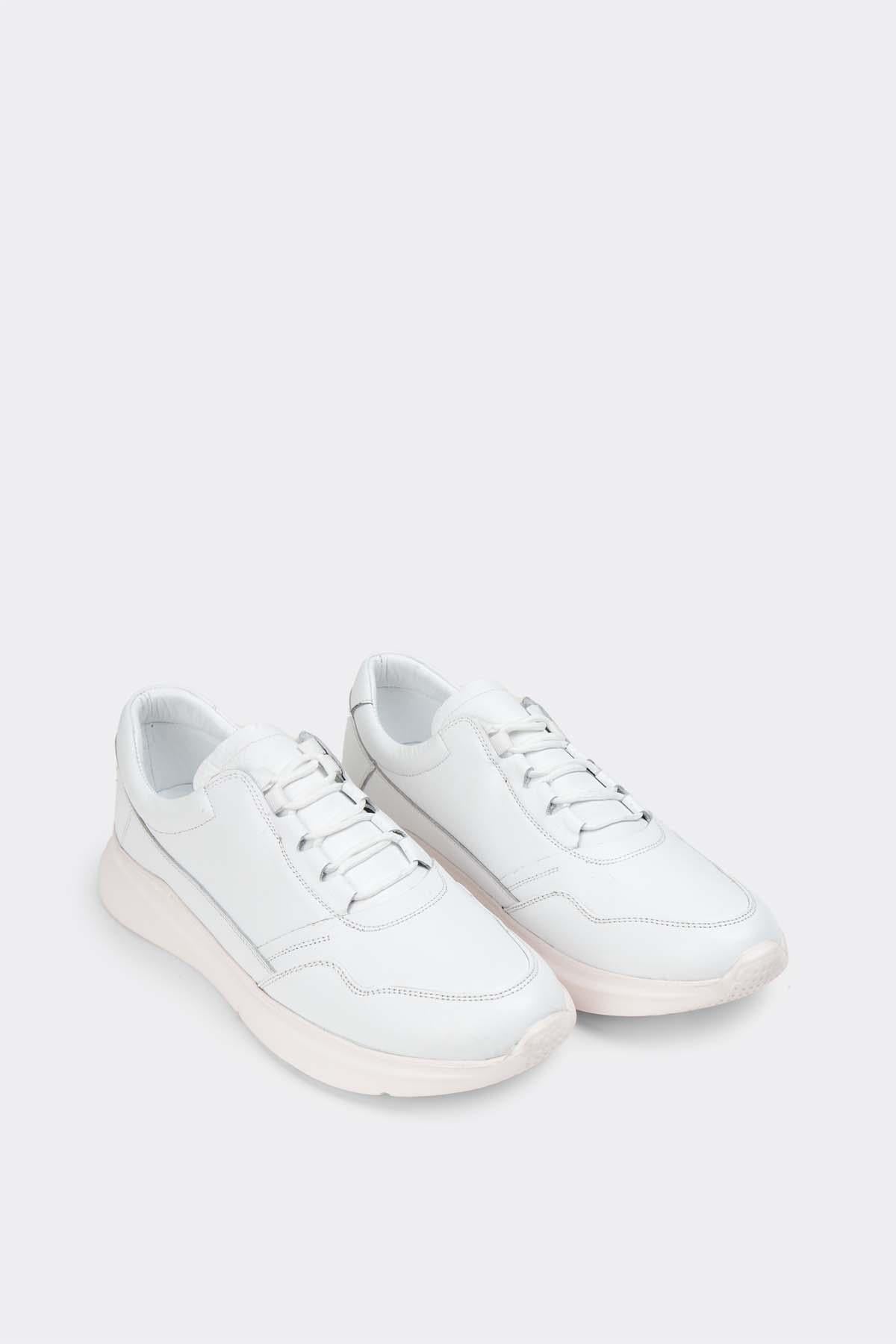 Erkek Sneaker Hakiki Deri Ayakkabı 082Y24E40711
