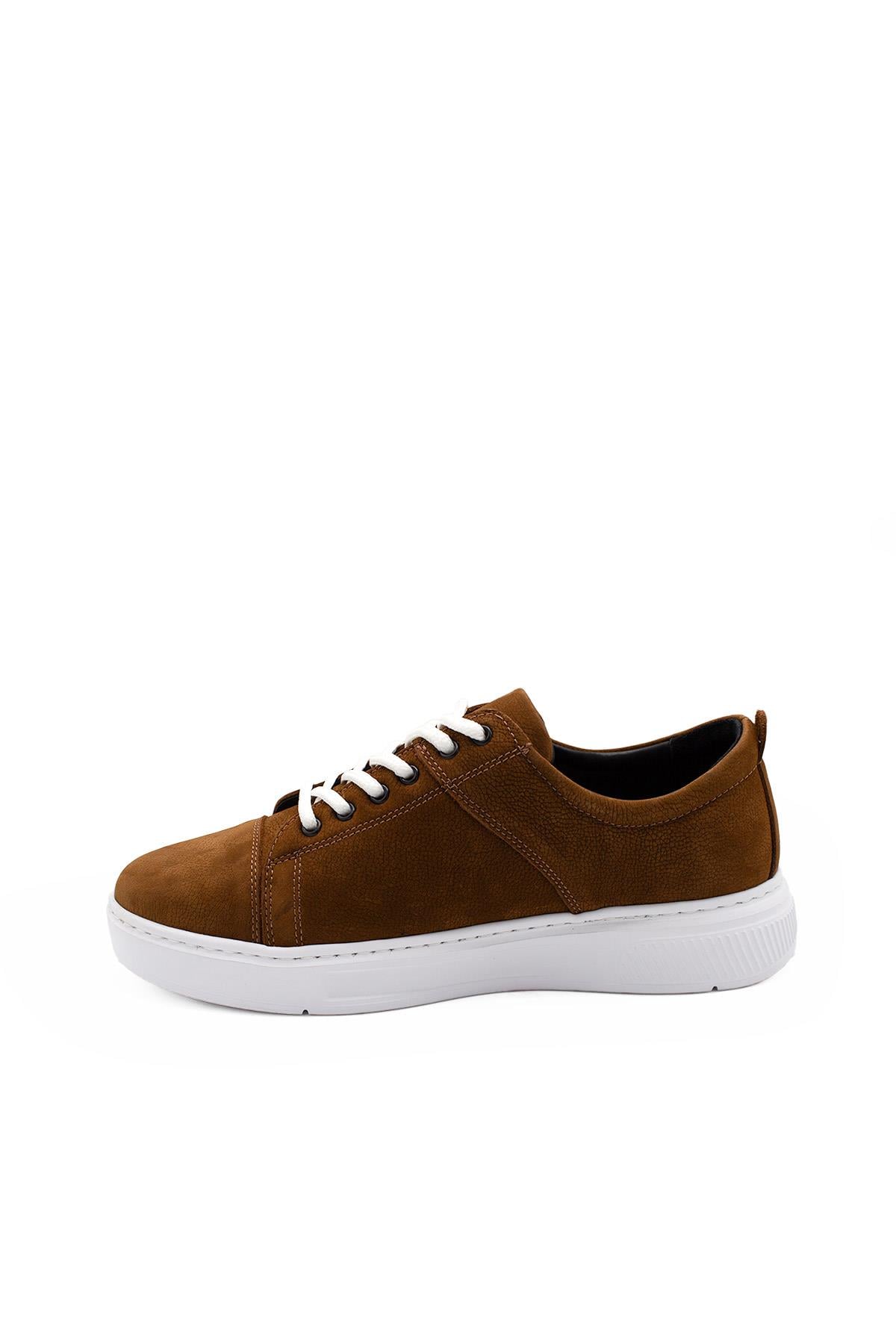Erkek Sneaker Hakiki Deri Ayakkabı 082Y24E40748