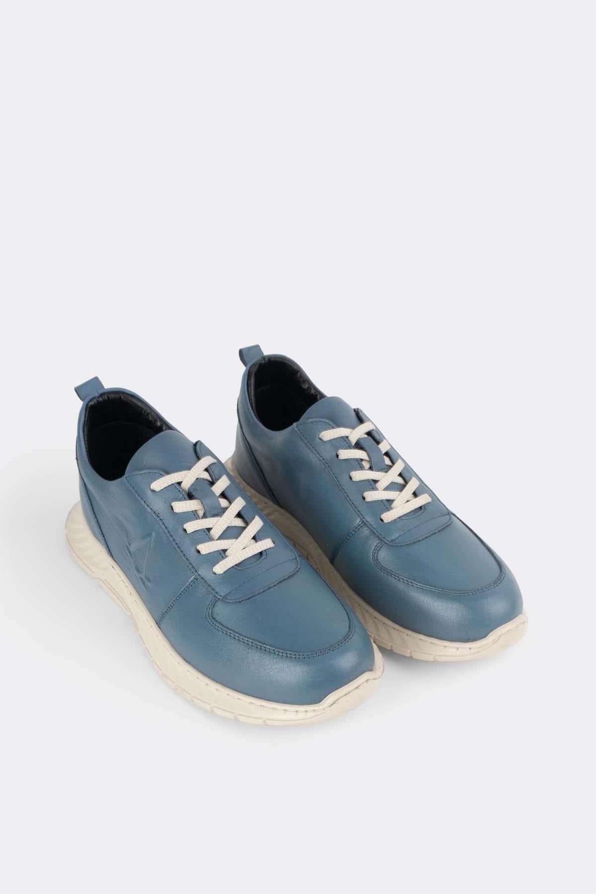 Erkek  Sneaker Hakiki Deri Ayakkabı 082Y23K40700