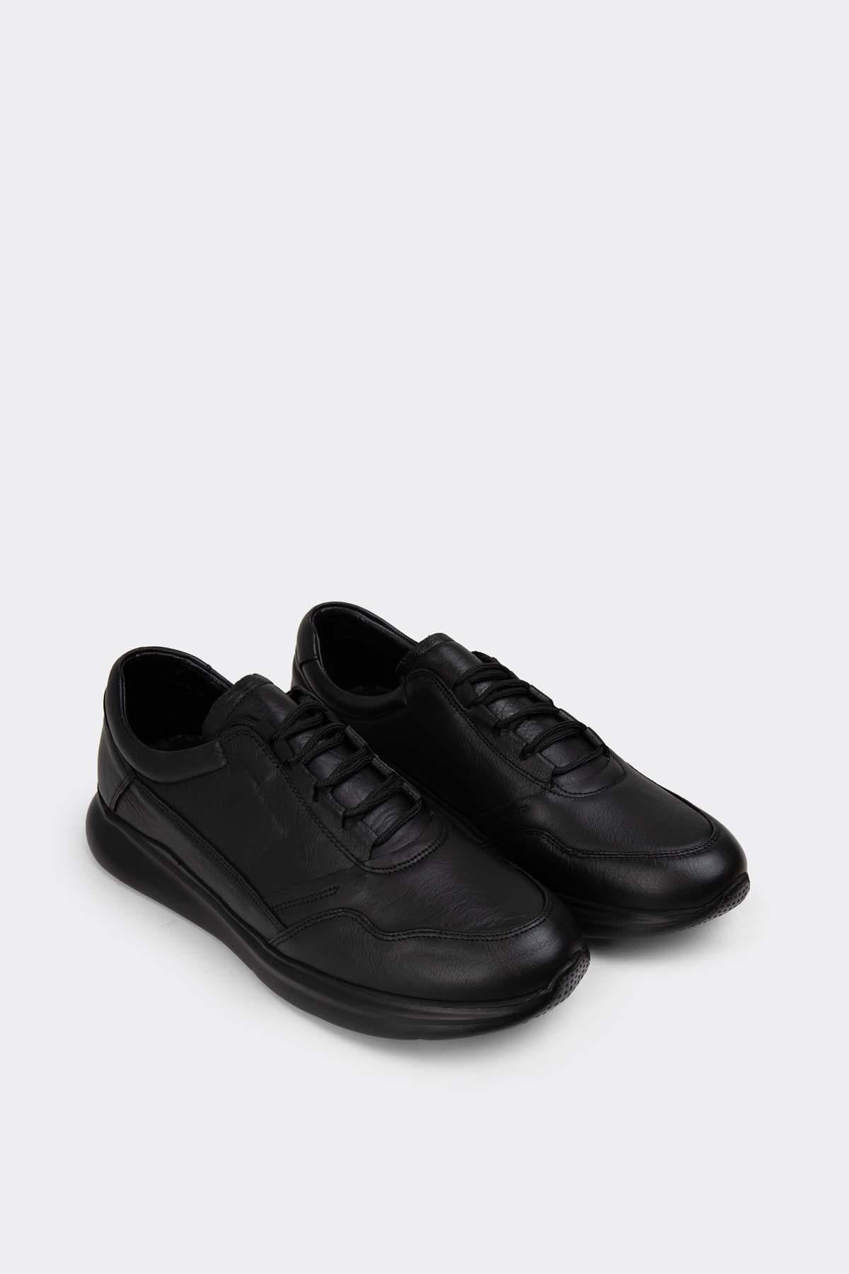 Erkek Sneaker Hakiki Deri Ayakkabı 082Y24E40711