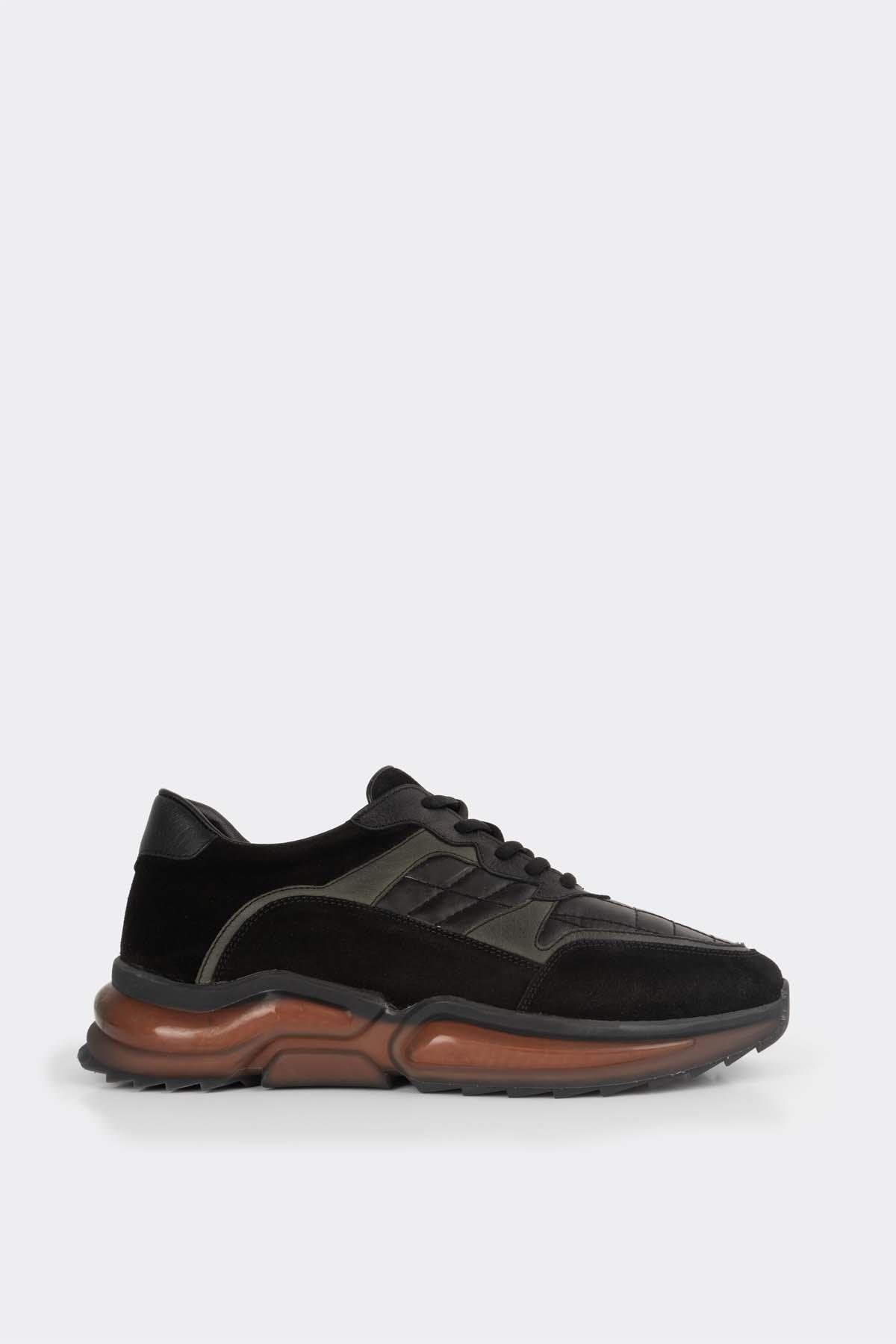 Erkek Sneaker Hakiki Deri Ayakkabı 082Y23E40701