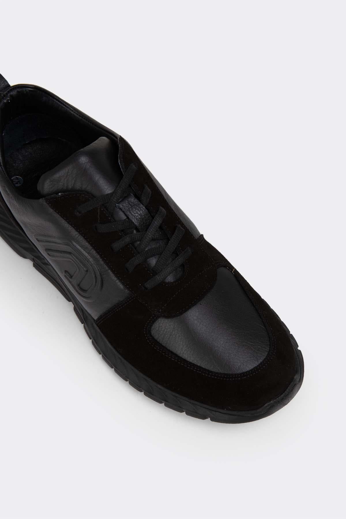 Erkek Sneaker Hakiki Deri Ayakkabı 082Y24E40709