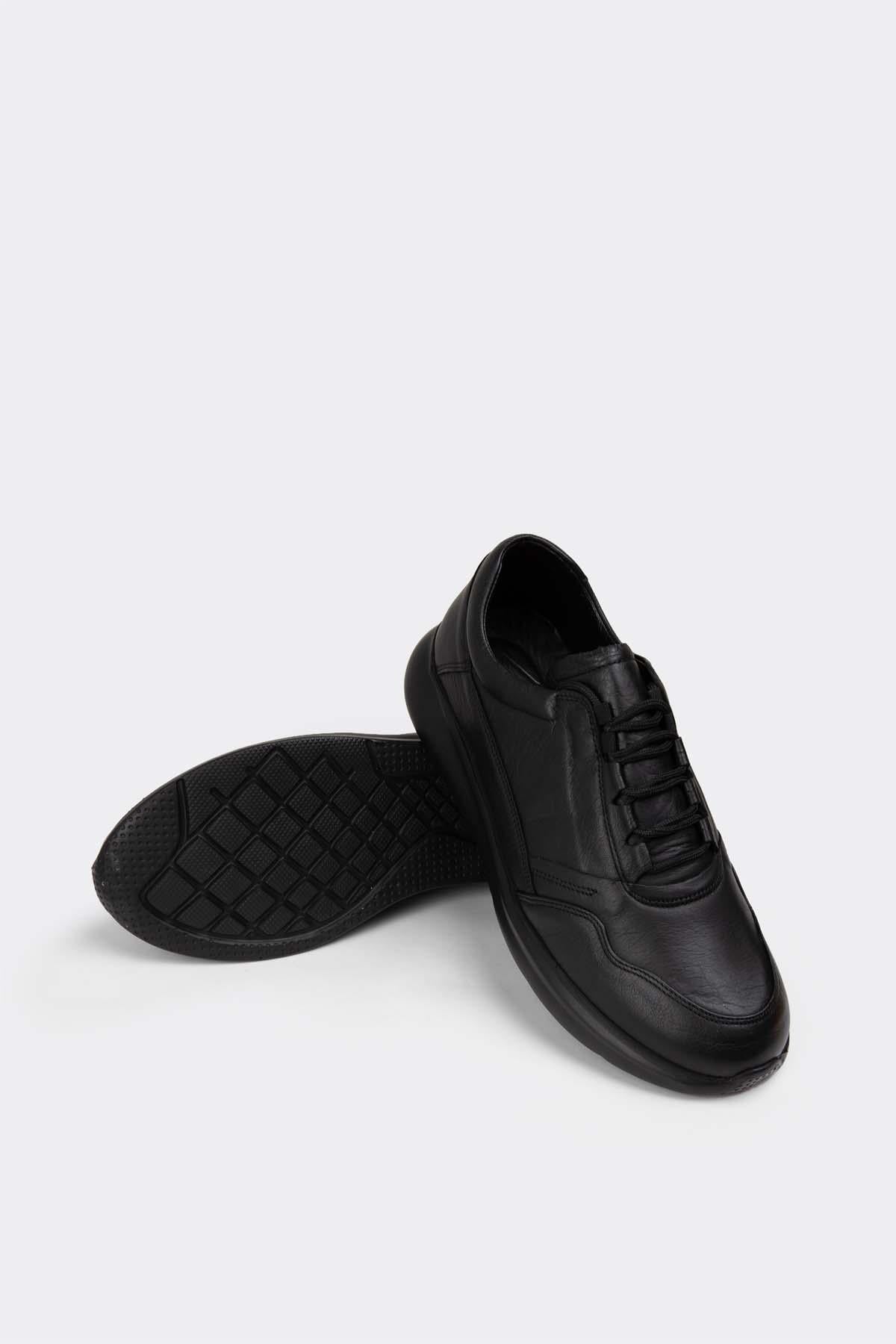 Erkek Sneaker Hakiki Deri Ayakkabı 082Y24E40711