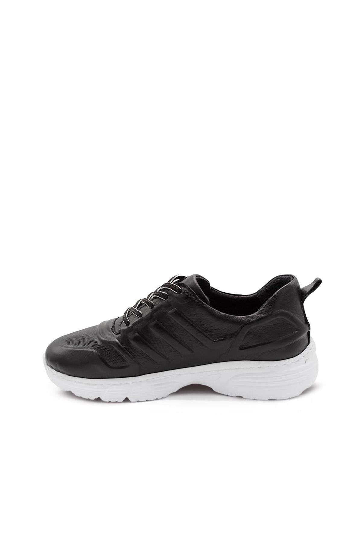 Erkek Sneaker Hakiki Deri Ayakkabı 082Y24E40744