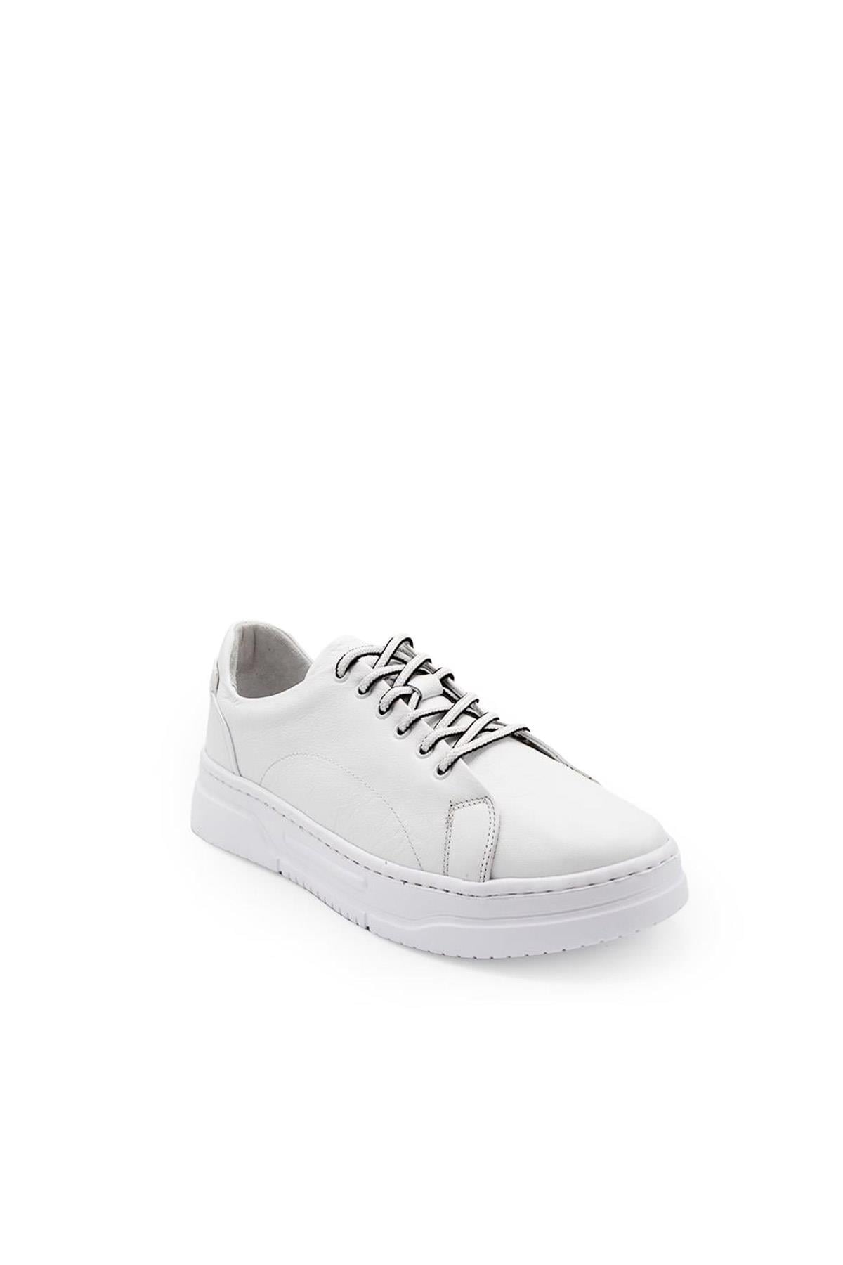 Erkek Sneaker Hakiki Deri Ayakkabı 082Y24E40716