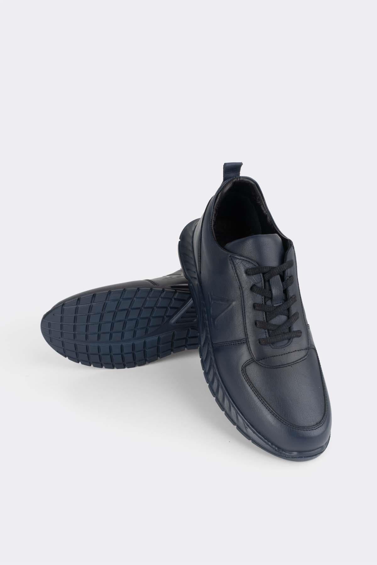 Erkek  Sneaker Hakiki Deri Ayakkabı 082Y23K40700