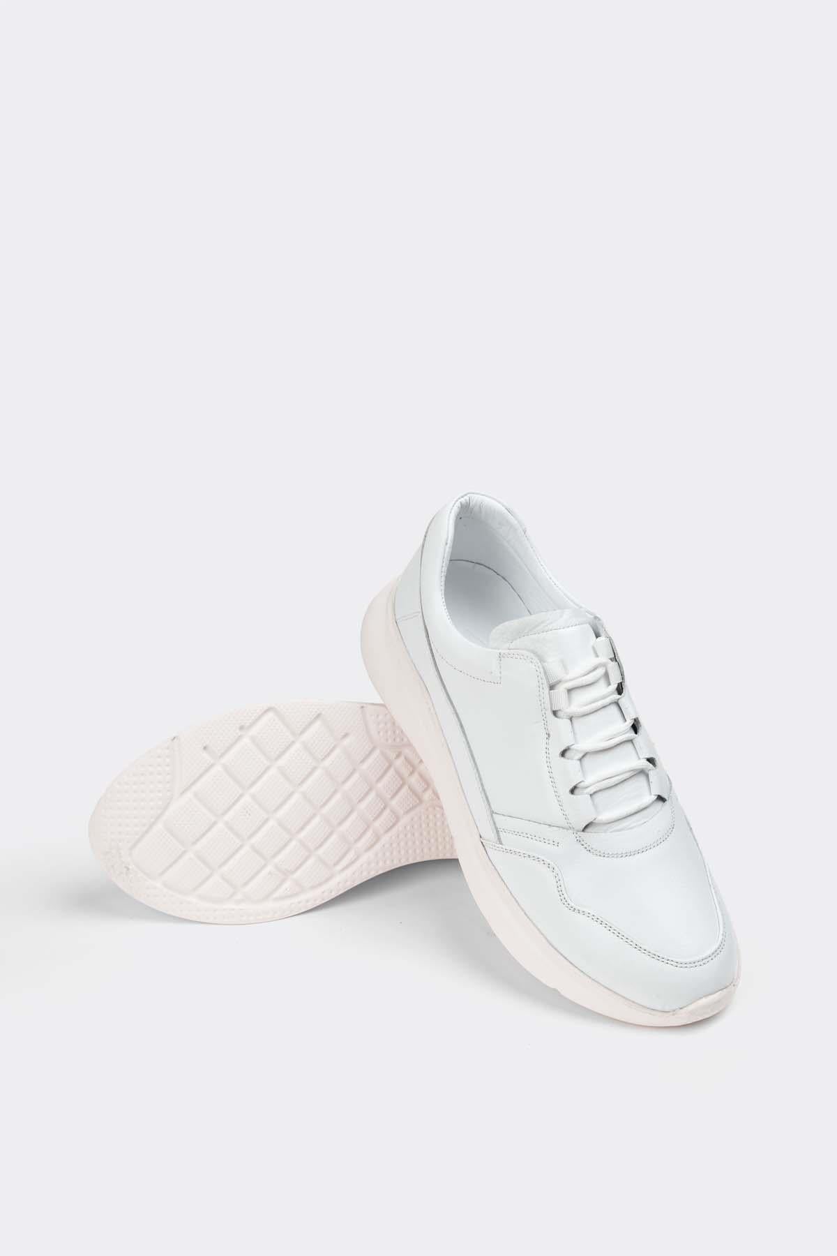 Erkek Sneaker Hakiki Deri Ayakkabı 082Y24E40711