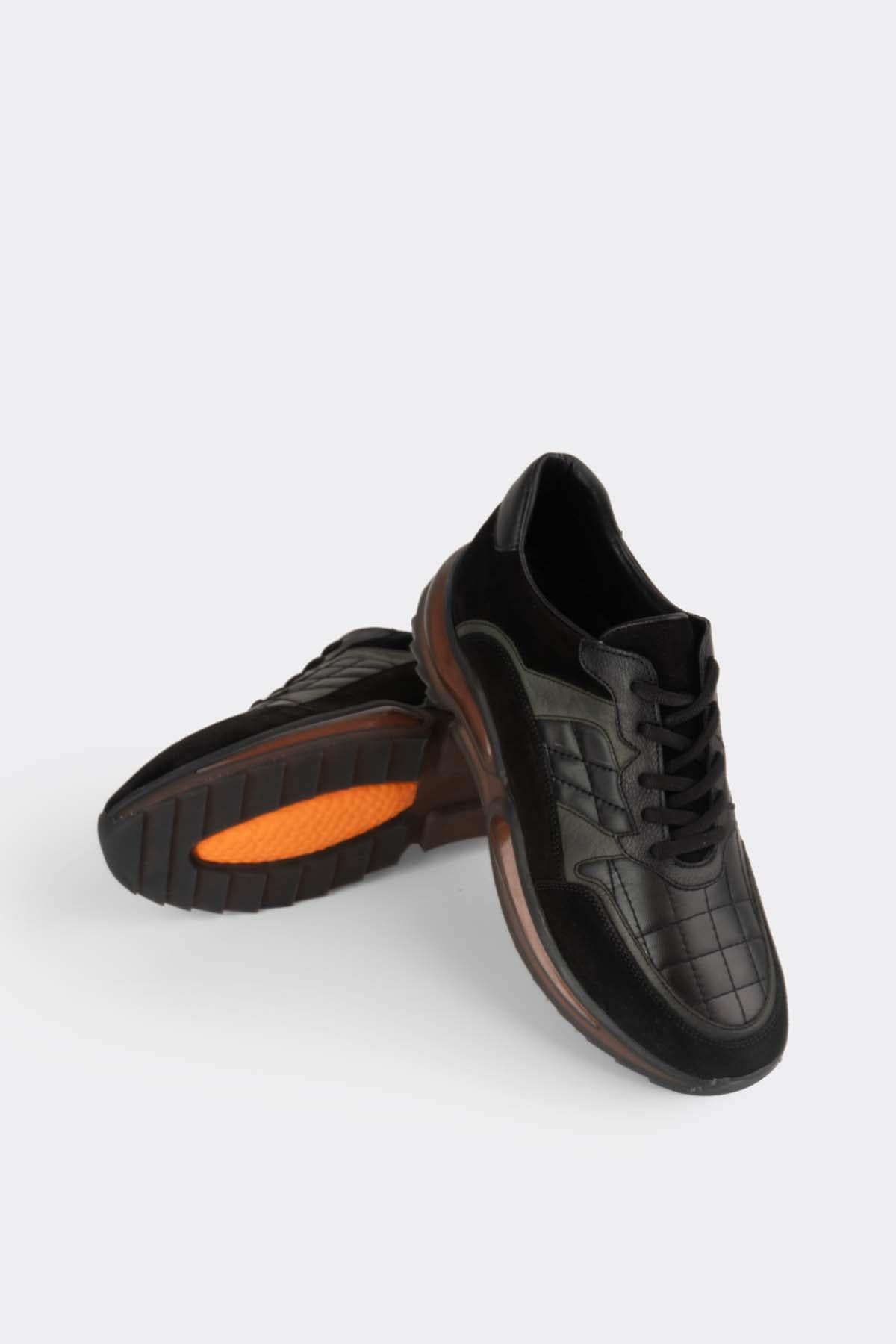Erkek Sneaker Hakiki Deri Ayakkabı 082Y23E40701