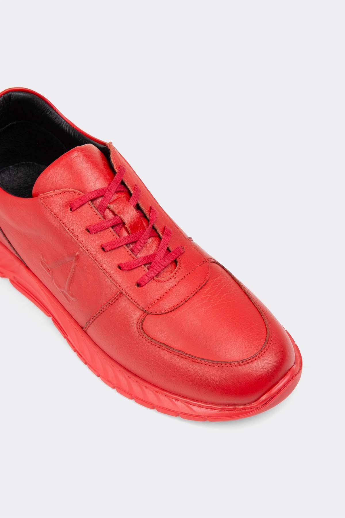 Erkek  Sneaker Hakiki Deri Ayakkabı 082Y23K40700