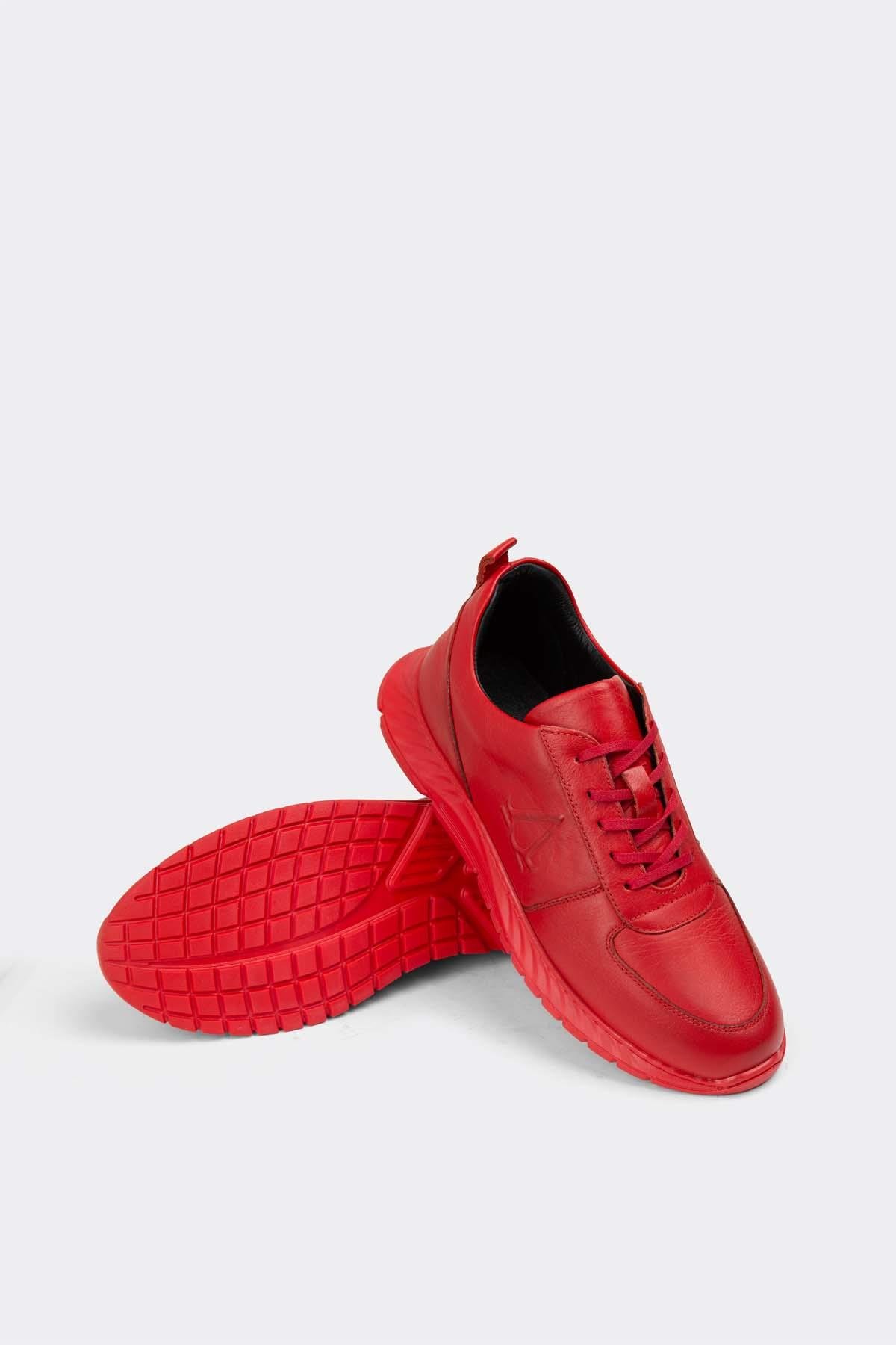 Erkek  Sneaker Hakiki Deri Ayakkabı 082Y23K40700