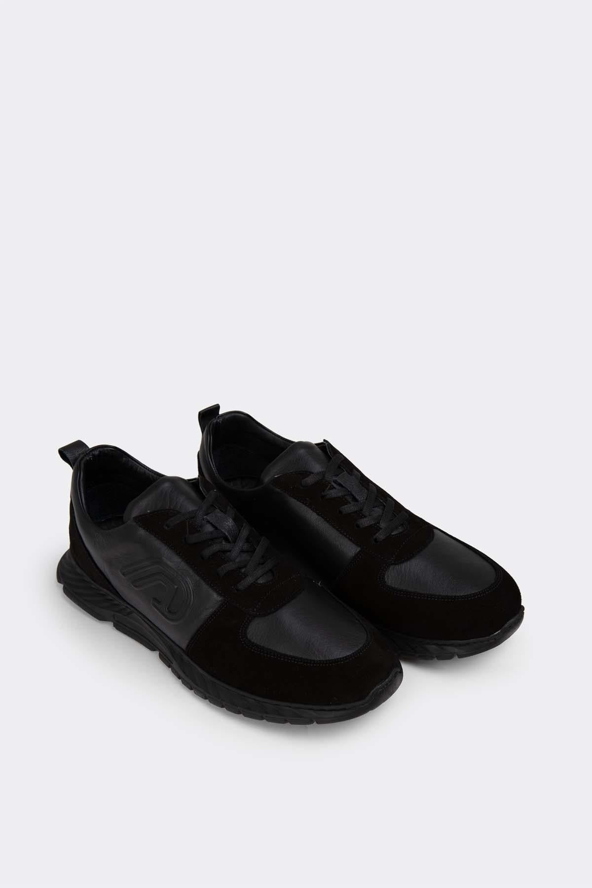 Erkek Sneaker Hakiki Deri Ayakkabı 082Y24E40709