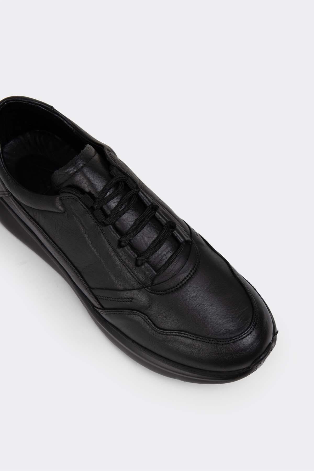 Erkek Sneaker Hakiki Deri Ayakkabı 082Y24E40711
