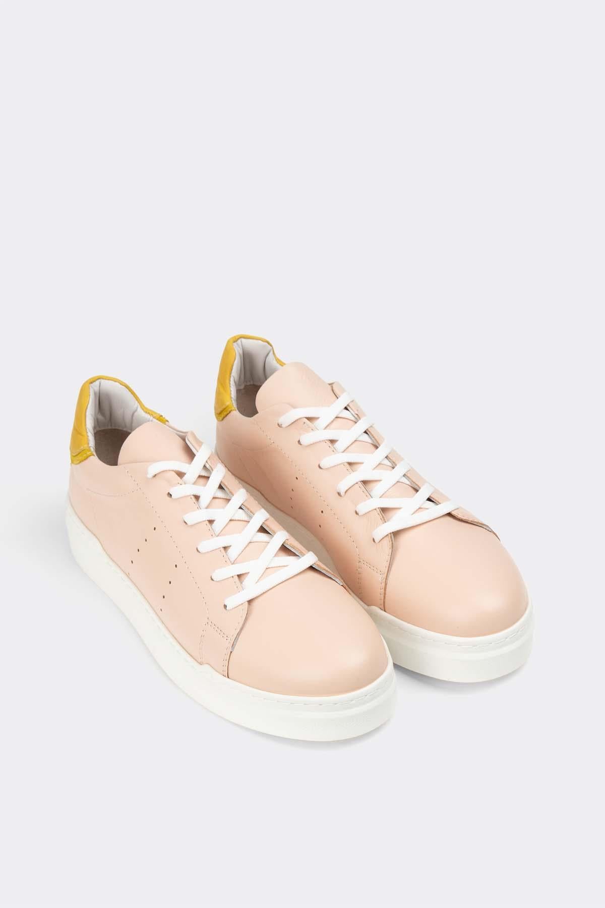 Hakiki Deri Kadın Sneaker Ayakkabı 026Y22K2545