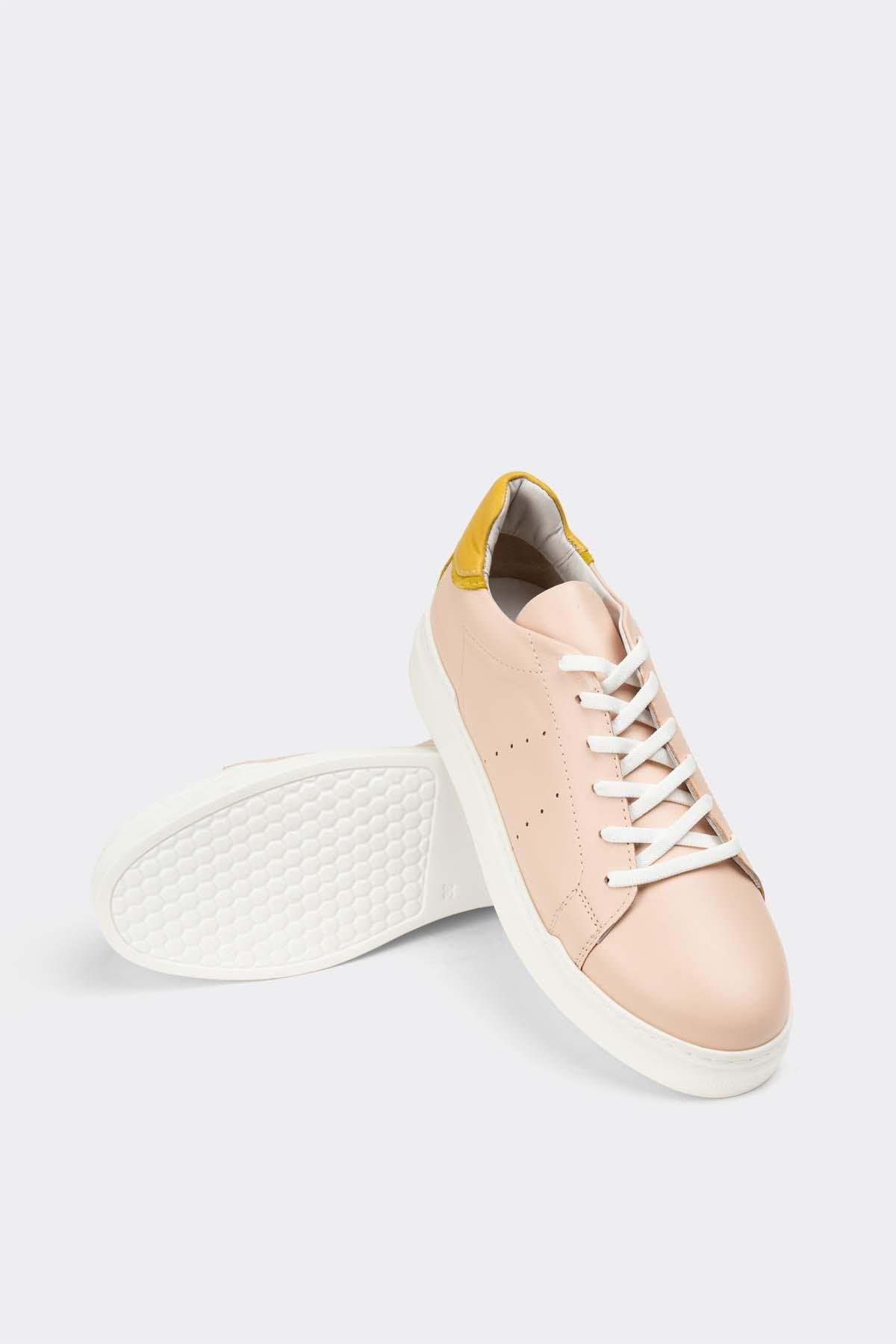Hakiki Deri Kadın Sneaker Ayakkabı 026Y22K2545