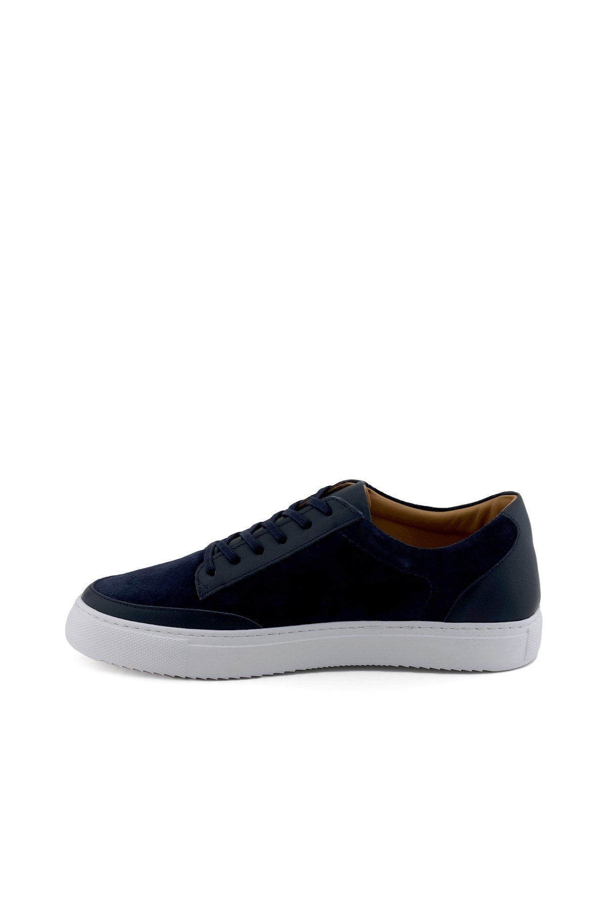 Lacivert Erkek Sneaker Hakiki Deri Ayakkabı