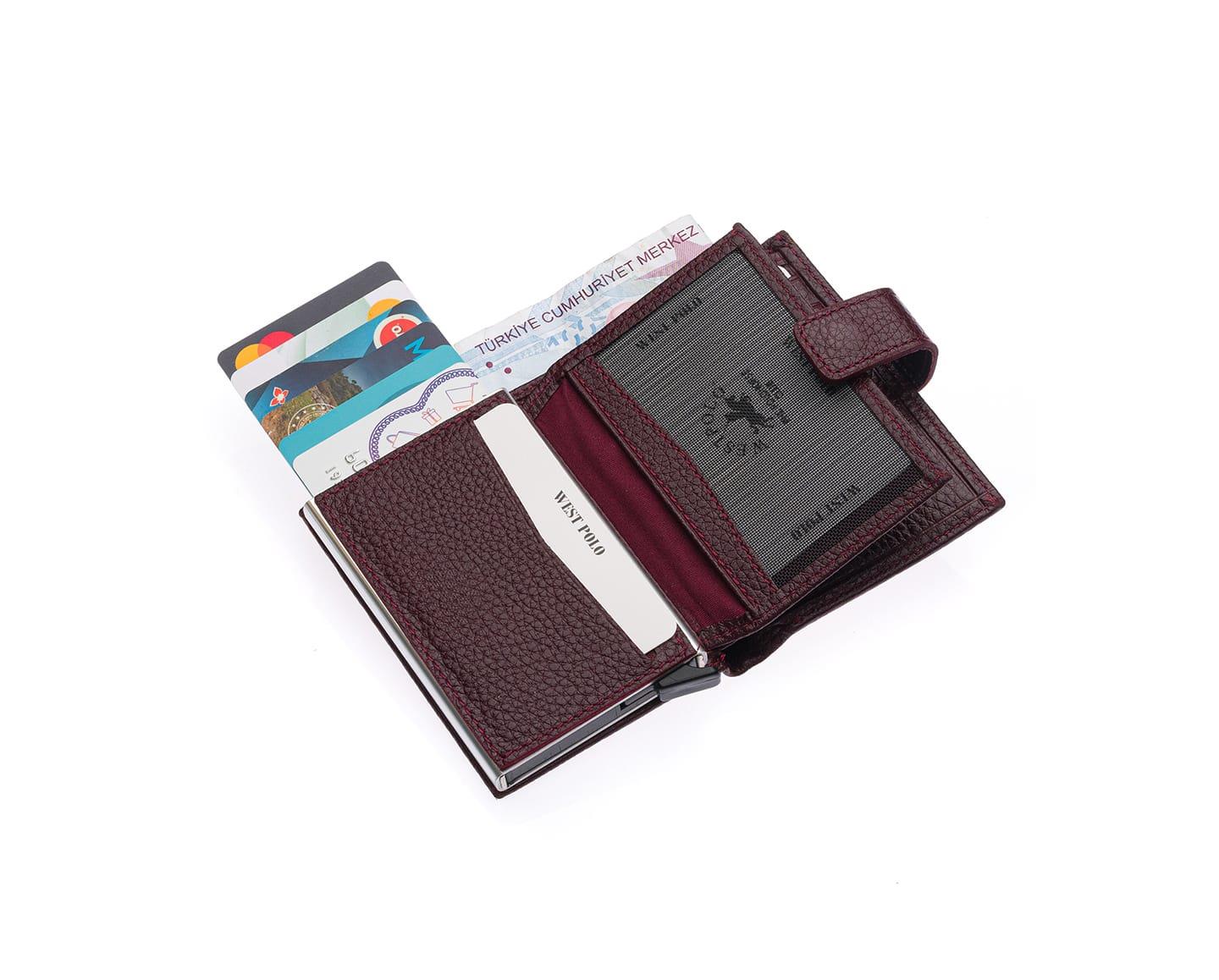 5570 BORDO MEKANIZMALI CÜZDAN5570 BORDO MEKANIZMALI CÜZDAN