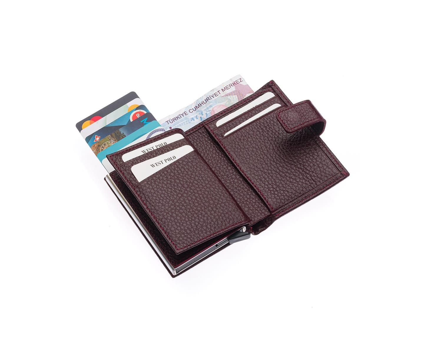 5570 BORDO MEKANIZMALI CÜZDAN5570 BORDO MEKANIZMALI CÜZDAN