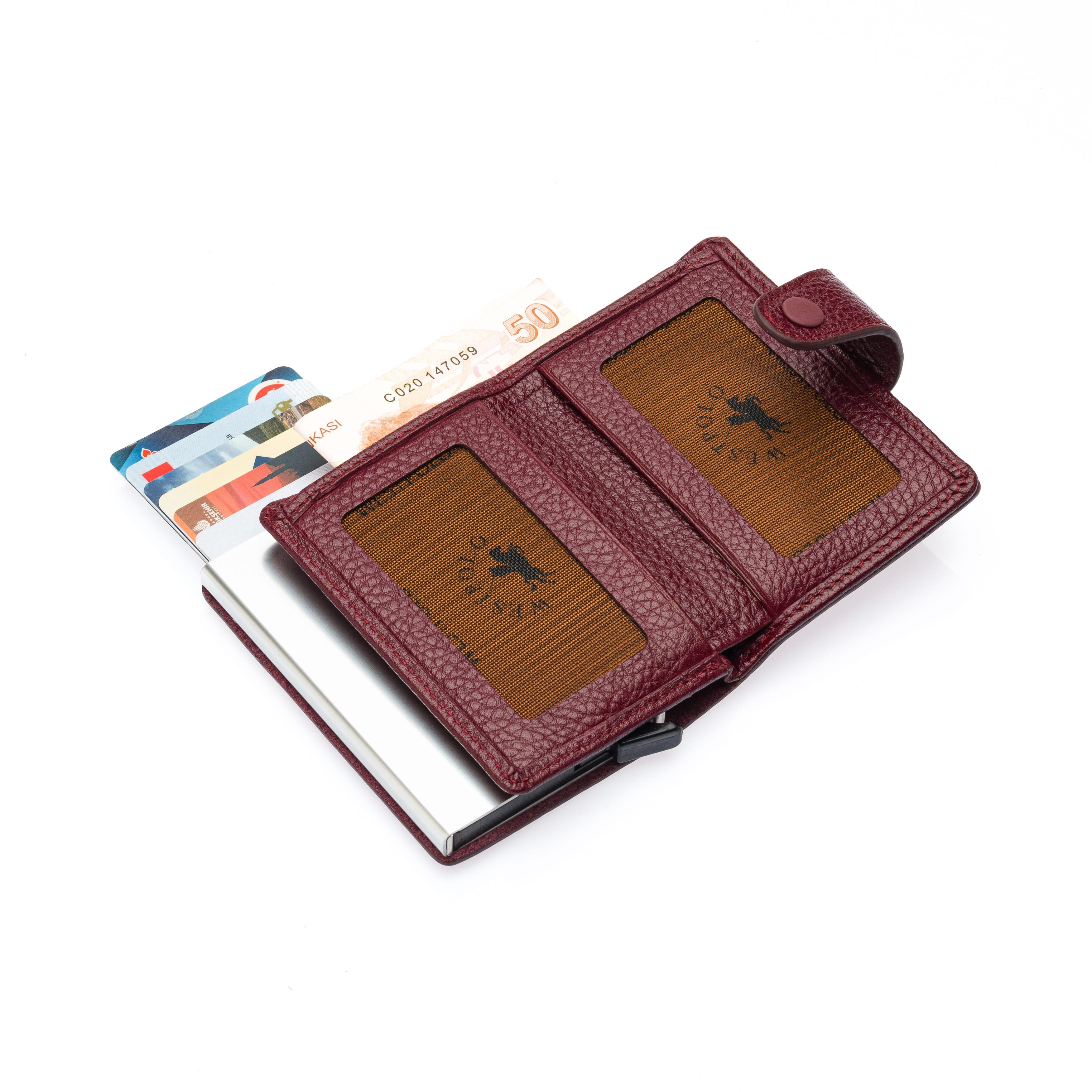 5710 BORDO MEKANIZMALI CÜZDAN5710 BORDO MEKANIZMALI CÜZDAN
