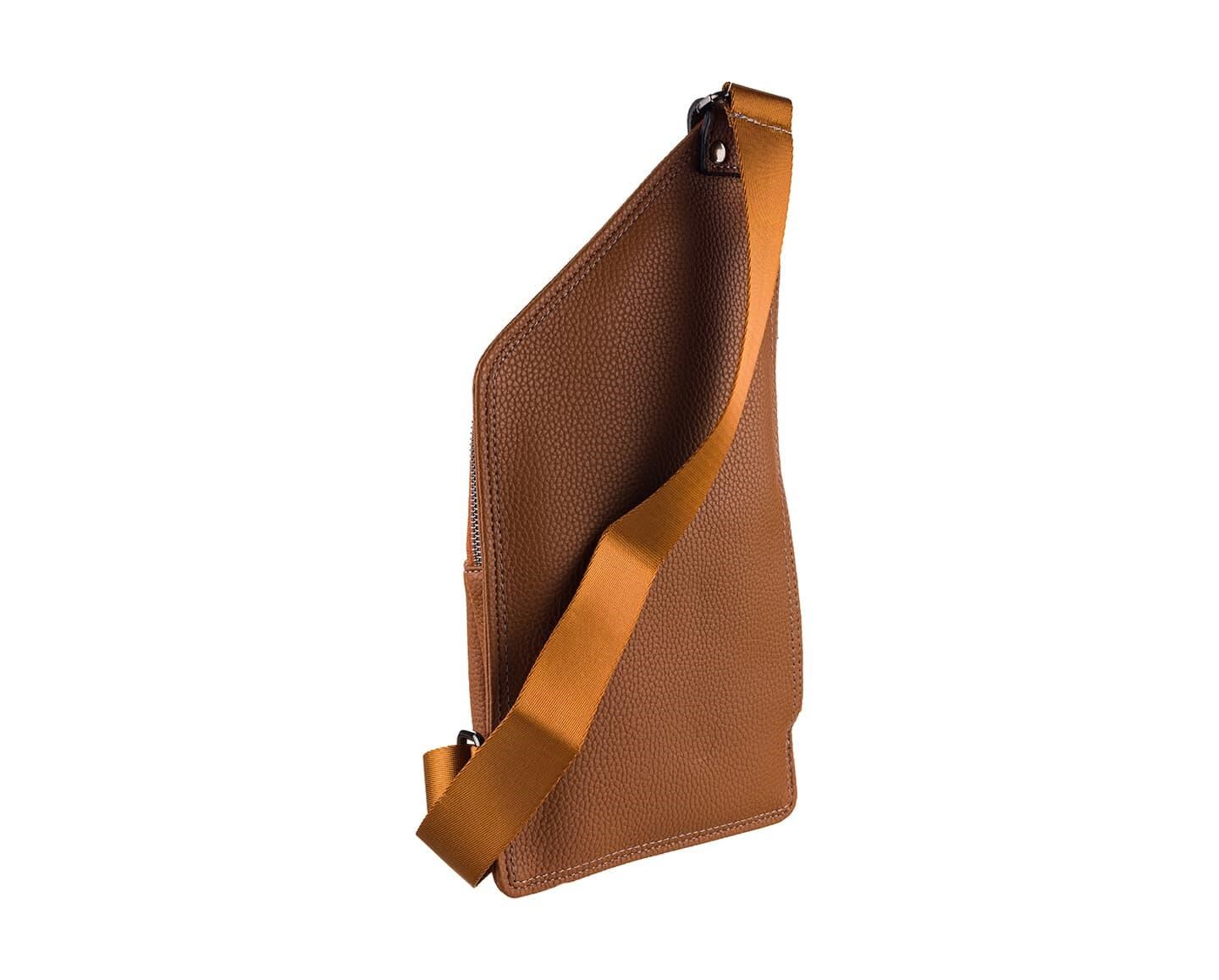 NL5014-TABAWestpolo Çok Bölmeli Deri Erkek Omuz ve Göğüs Çantası Body Bag - Taba