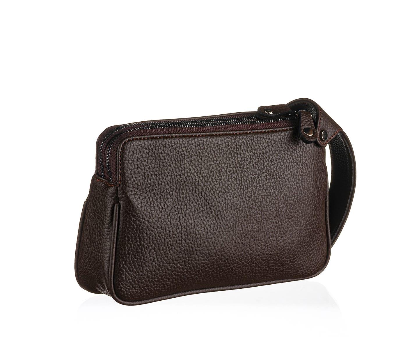 NL6054-KAHVERENGİWestpolo Unisex Suya Dayanıklı El Çantası Portföy-Kahverengi