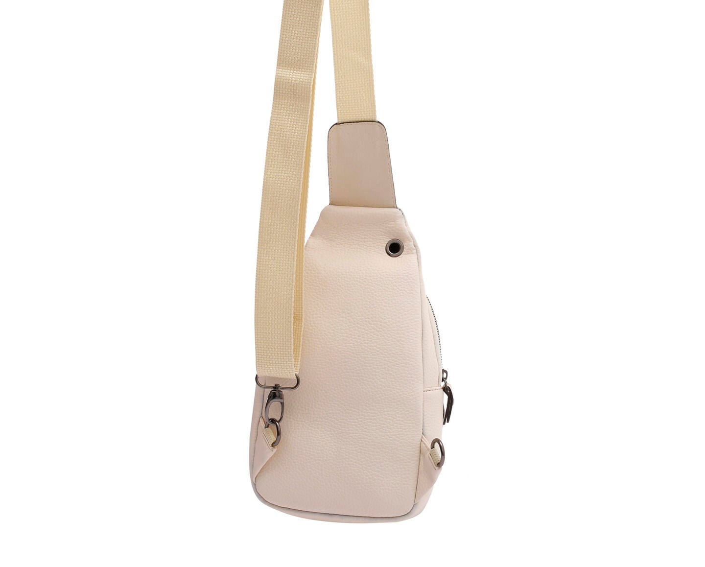 NL7006-BEYAZWestpolo Unisex Deri Çapraz Göğüs ve Omuz Çantası Body Bag
 - Beyaz