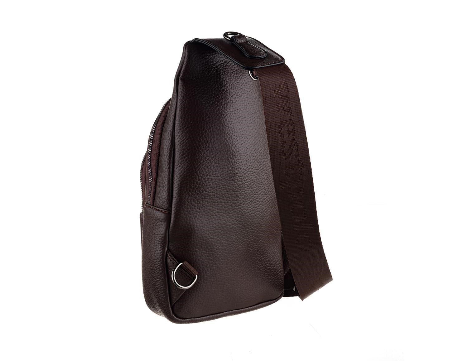 NL7006-KAHVERENGİWestpolo Unisex Deri Çapraz Göğüs ve Omuz Çantası Body Bag
 - Kahverengi