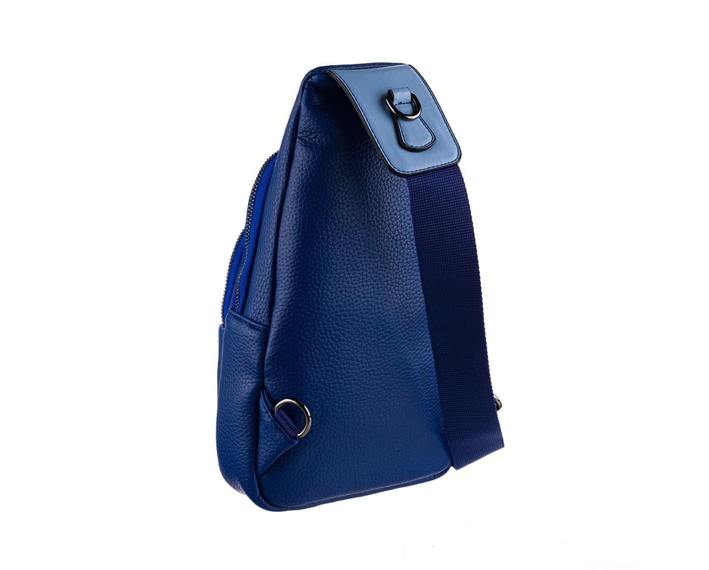 NL7006-MAVİWestpolo Unisex Deri Çapraz Göğüs ve Omuz Çantası Body Bag
 - Mavi