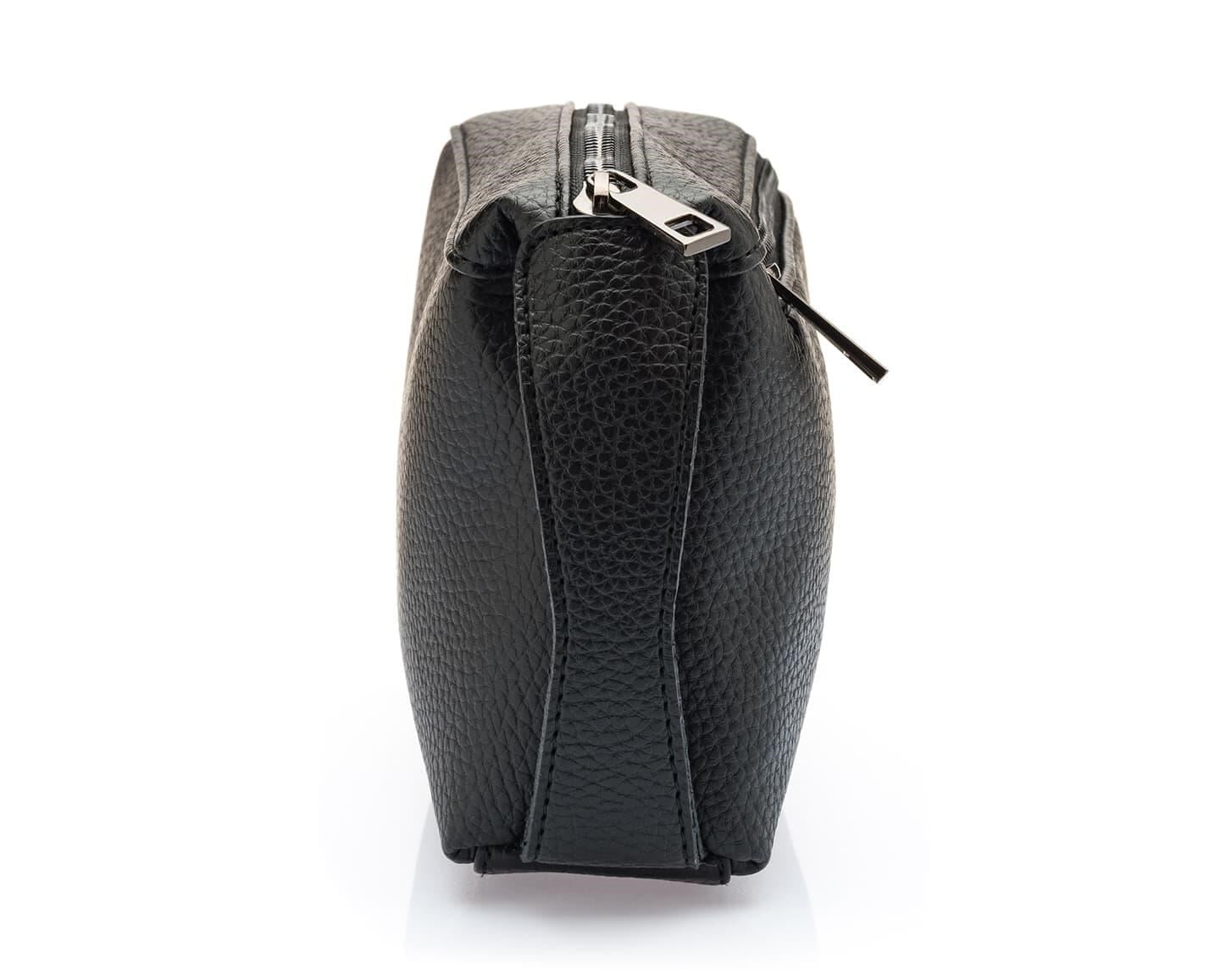 Westpolo Suya Dayanıklı Deri Unisex El Portföyü, clutch çanta - Siyah