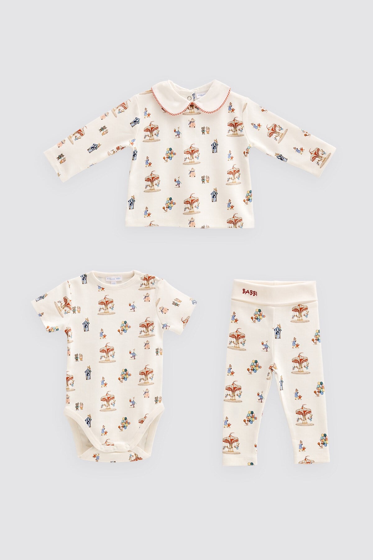 3'Lü Body & Pantolon & T-Shirt Seti - Funfair