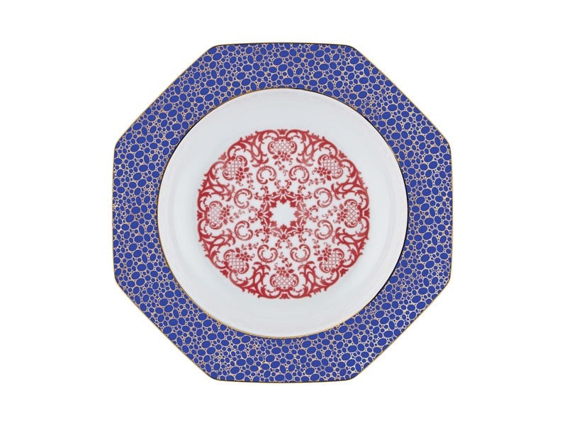 Blooming Baroque - Çukur Tabak 22 cm Kırmızı
