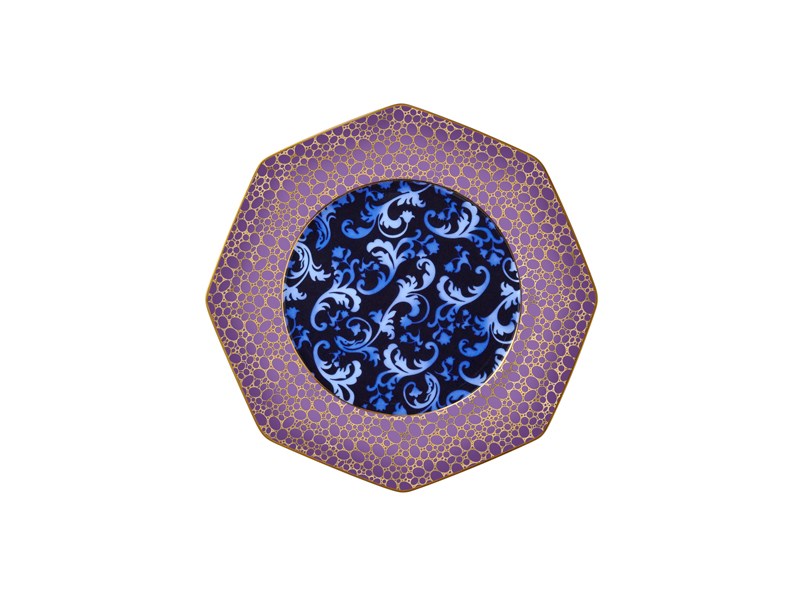 Blooming Baroque - Pasta Tabağı 17 cm Mavi