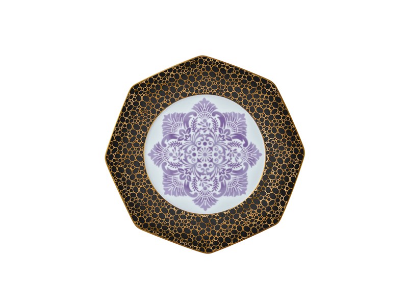 Blooming Baroque - Pasta Tabağı 17 cm Mor