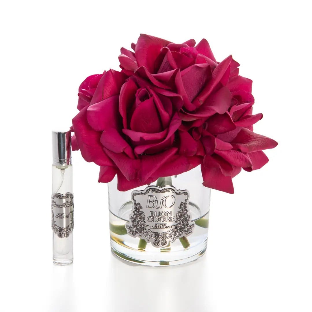 Cam Gümüş Beş Gül Çiçek Icon Luxury Home Perfume