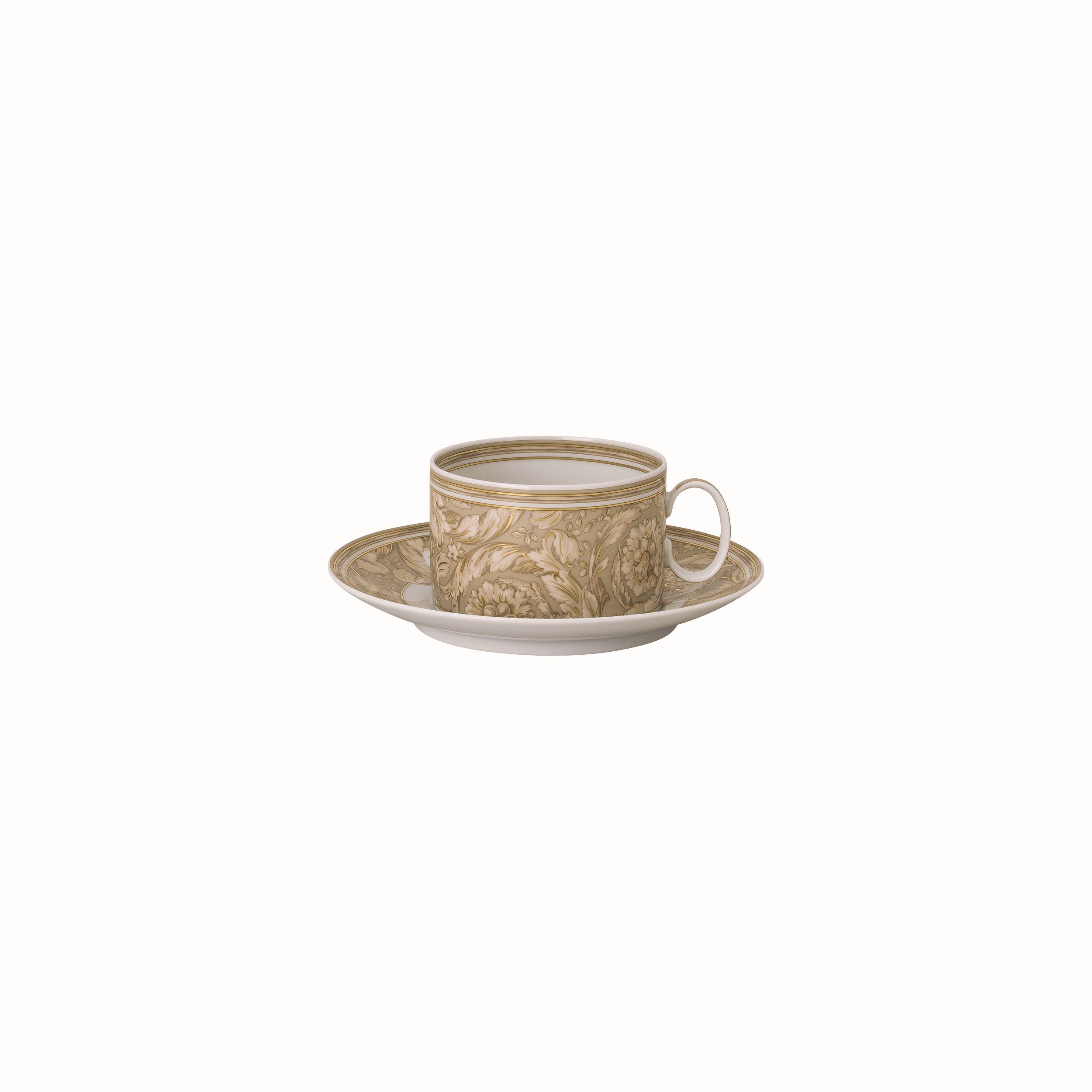 Çay Fincan-Tabak Barocco Beige