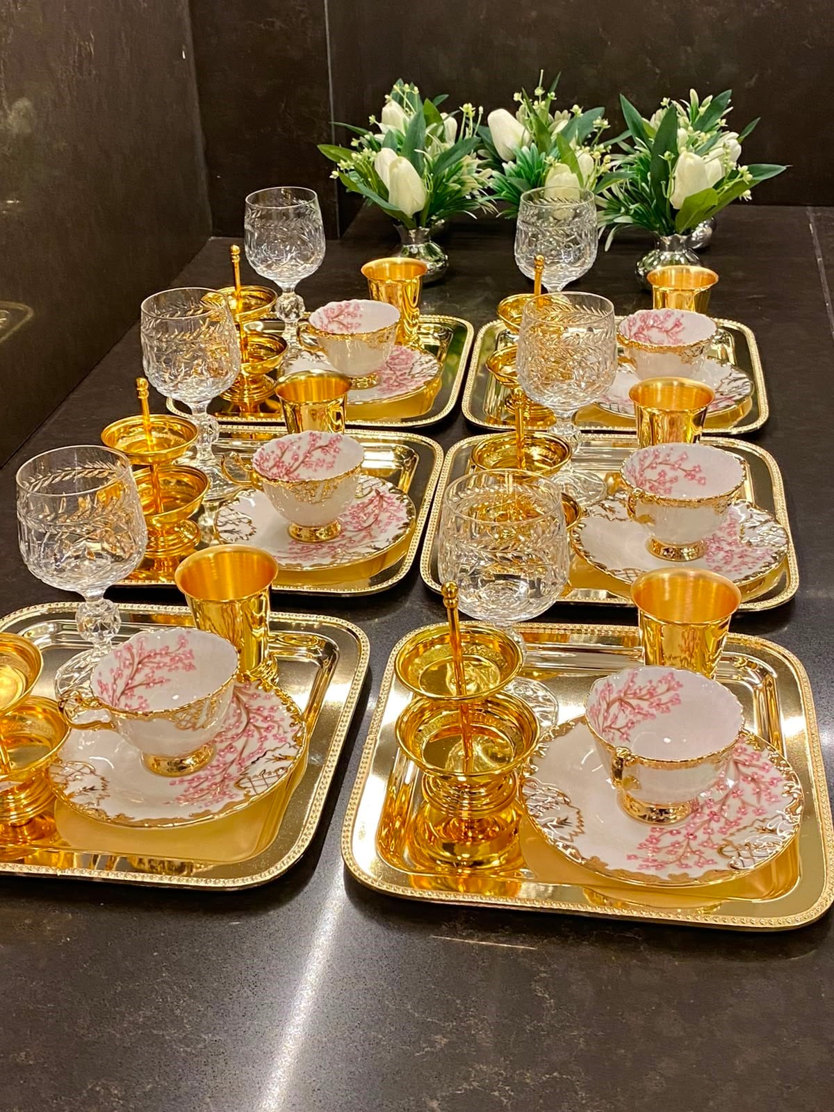 EL BOYAMA BAHARDALI İPEK FİNCAN SET
