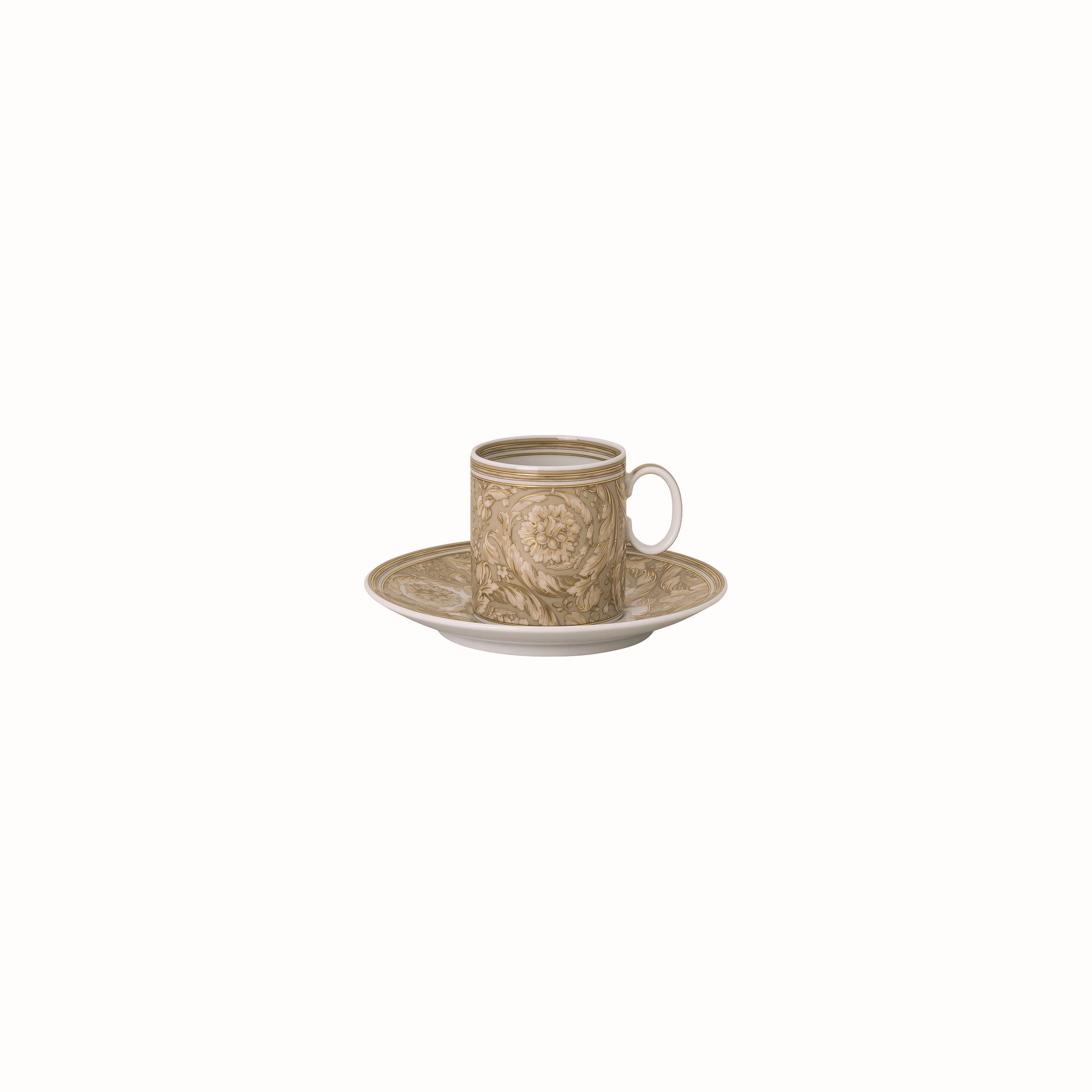Espresso Fincan-Tabak Barocco Beige