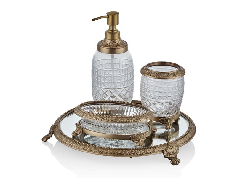 FLOWER ANTIQUE BRASS BANYO TAKIMI