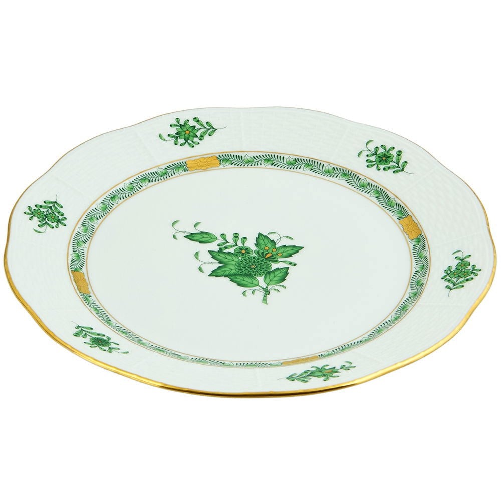 HEREND 21 CM YEŞİL APPONYİ TATLI TABAĞI